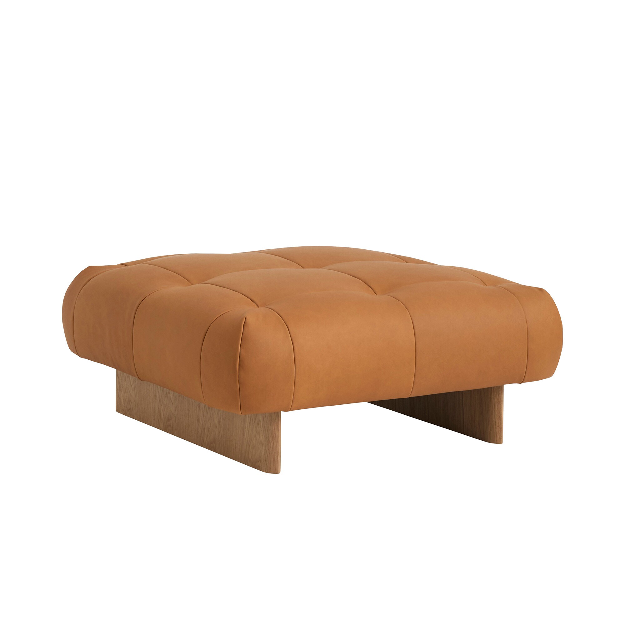 Quilton Lift Ottoman Leather Oak