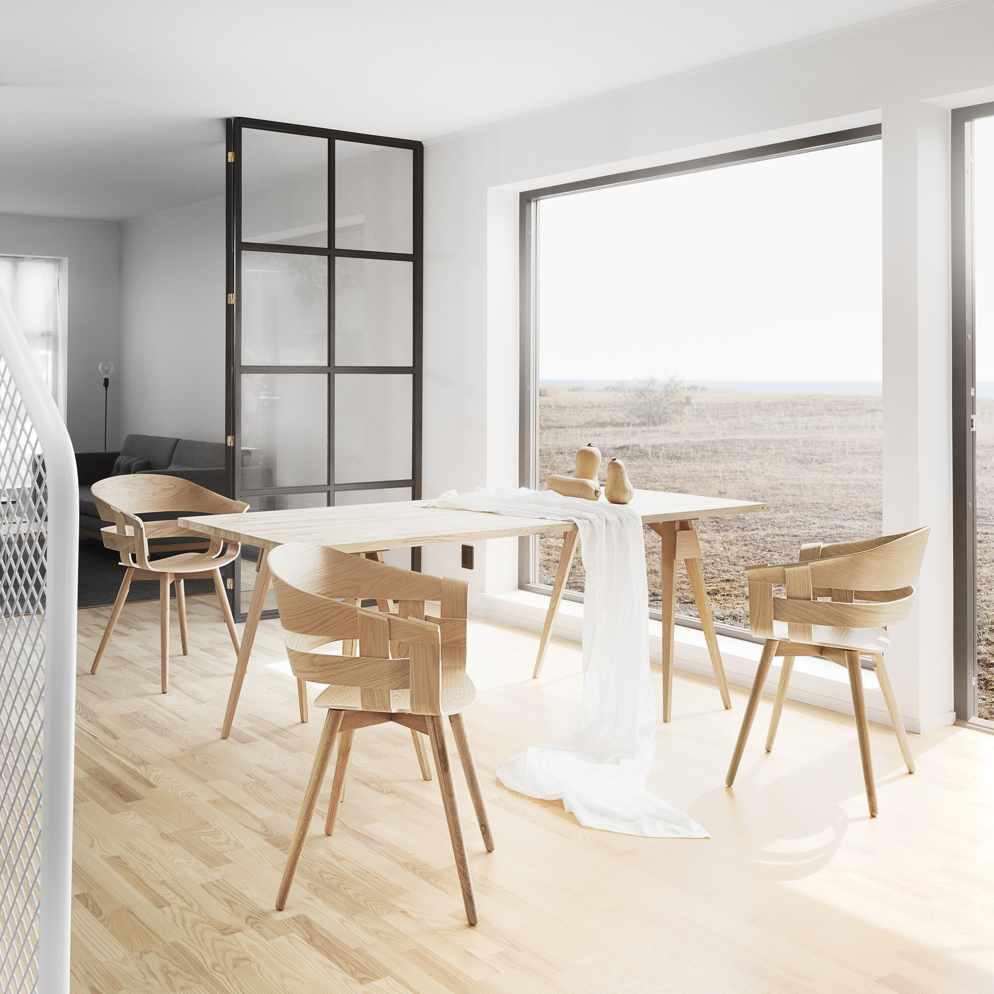 Wick Armchair Frame Wood