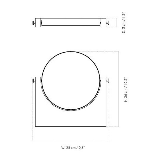 Pepe Wall Mirror Marble