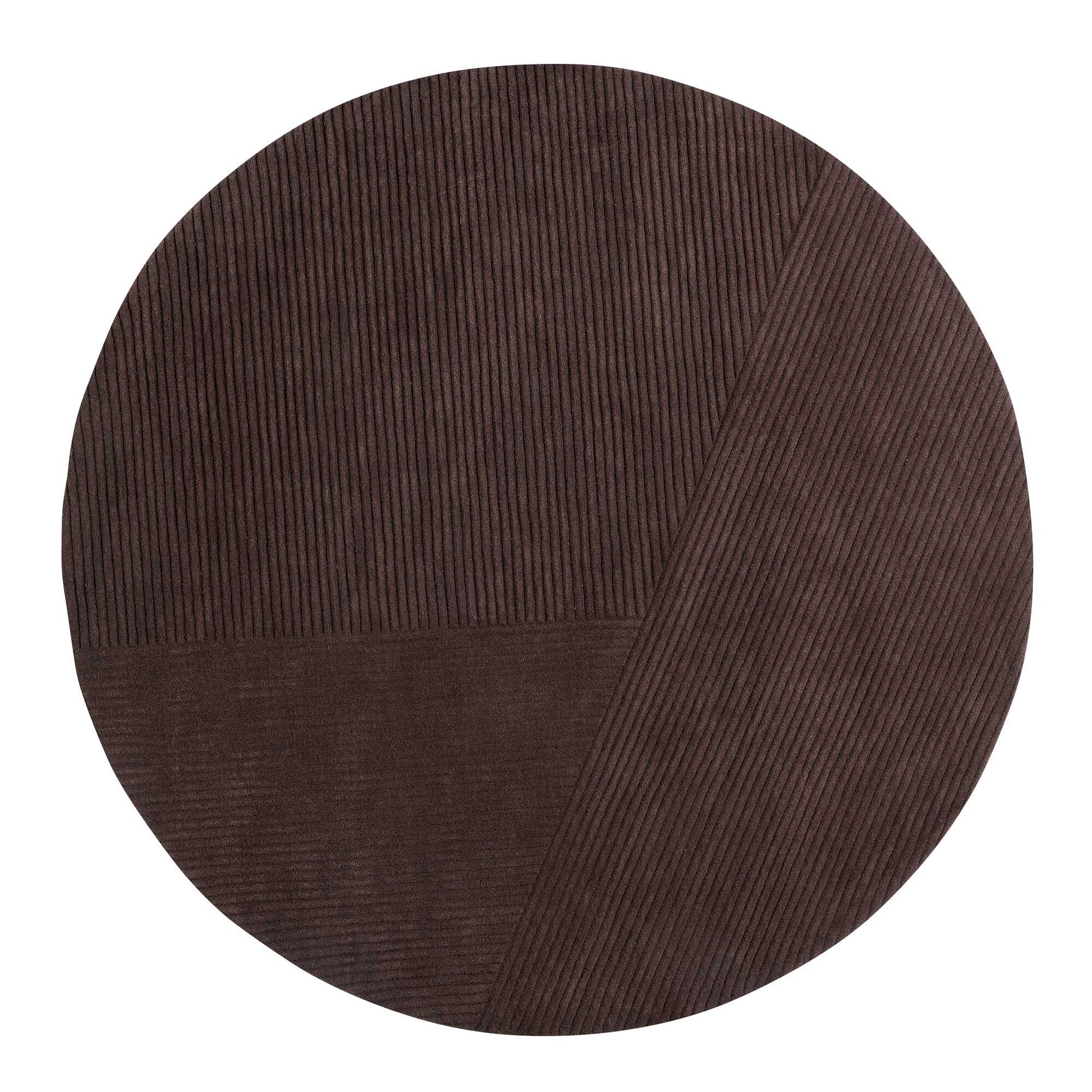Row New Zealand Wool Rug Circular Ø200cm