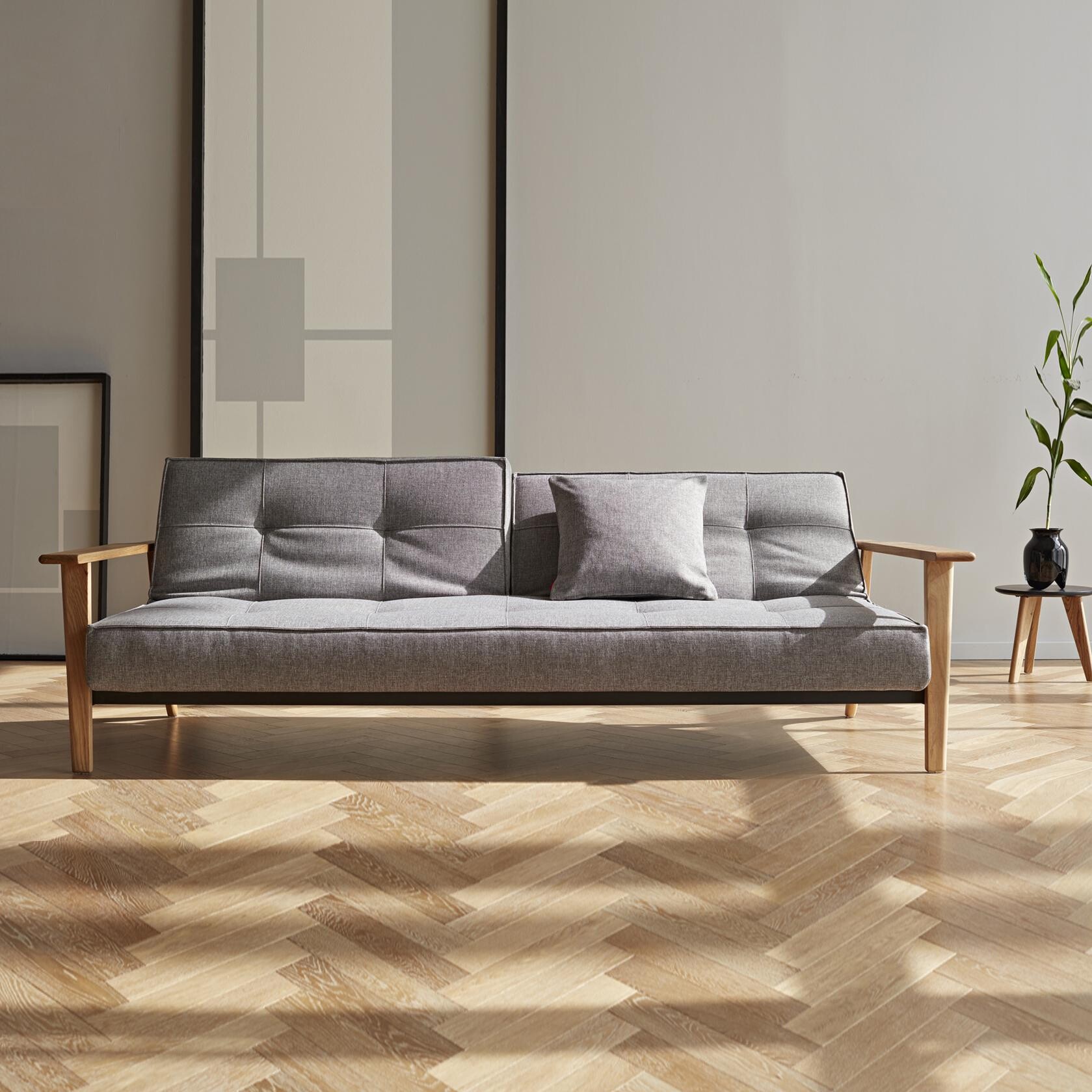 Splitback Frej Sofa Bed Oak 232x99cm