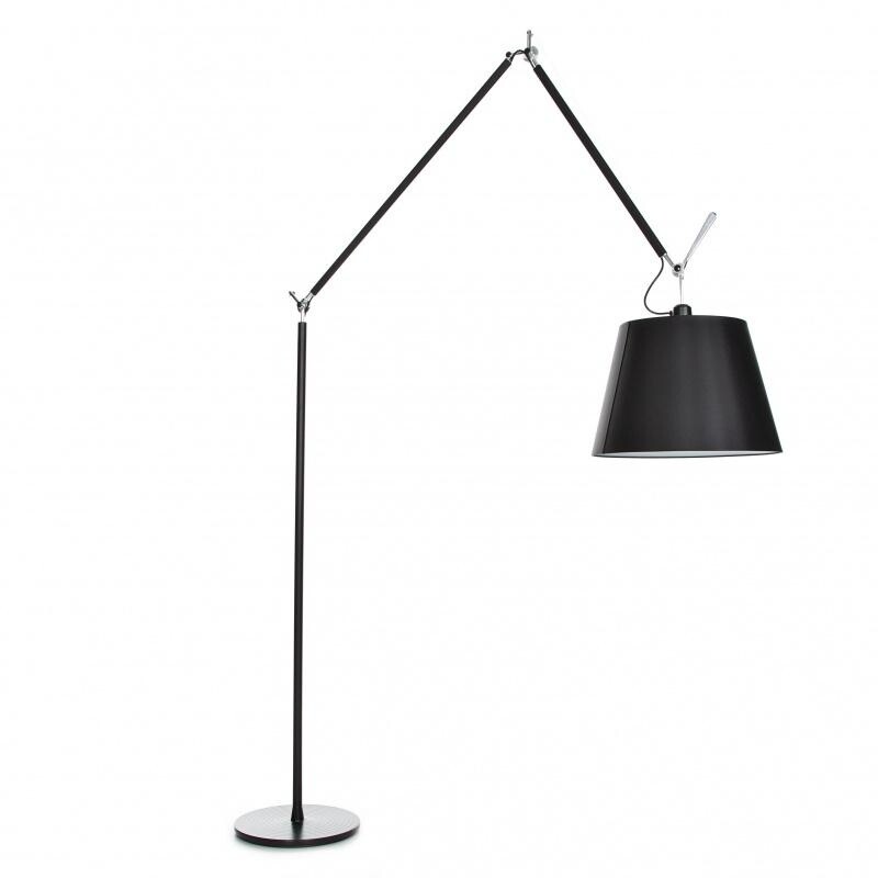 Tolomeo Mega Floor Lamp Black With Switch