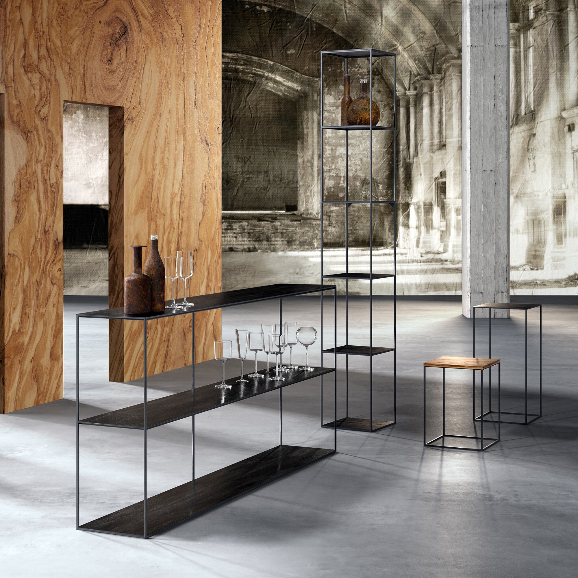 Slim Irony Shelf 180x31x82cm