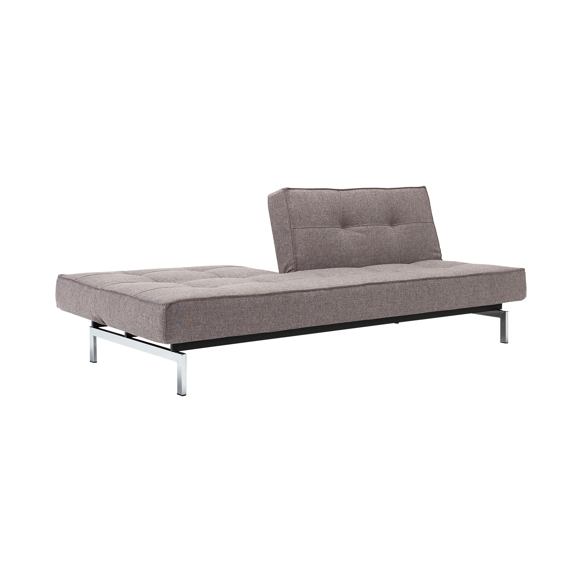 Splitback Sofa Bed Chrome 210x89cm