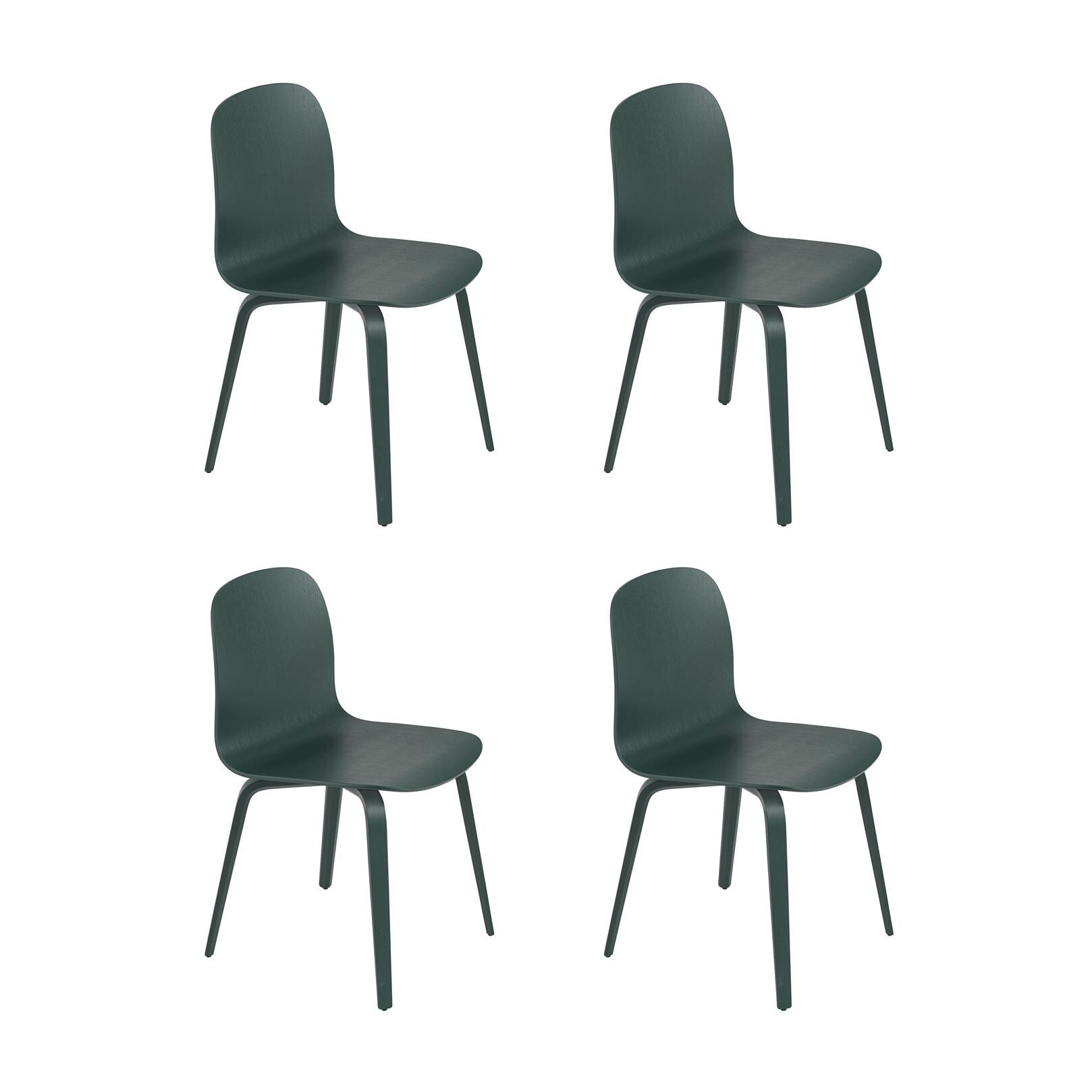 Visu Chair With Wood Frame Set Of 4