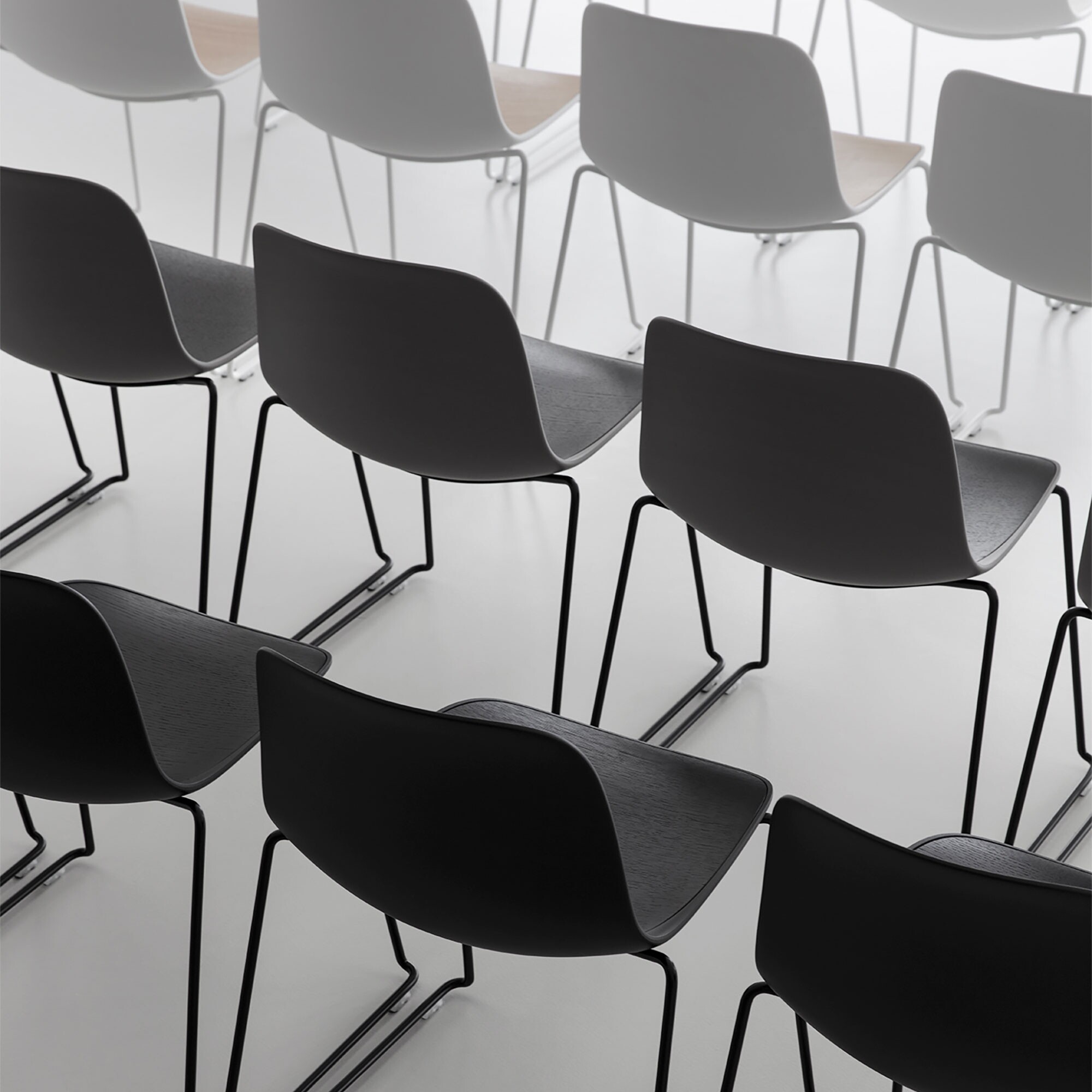 Seela S310 Chair Skid Frame Black