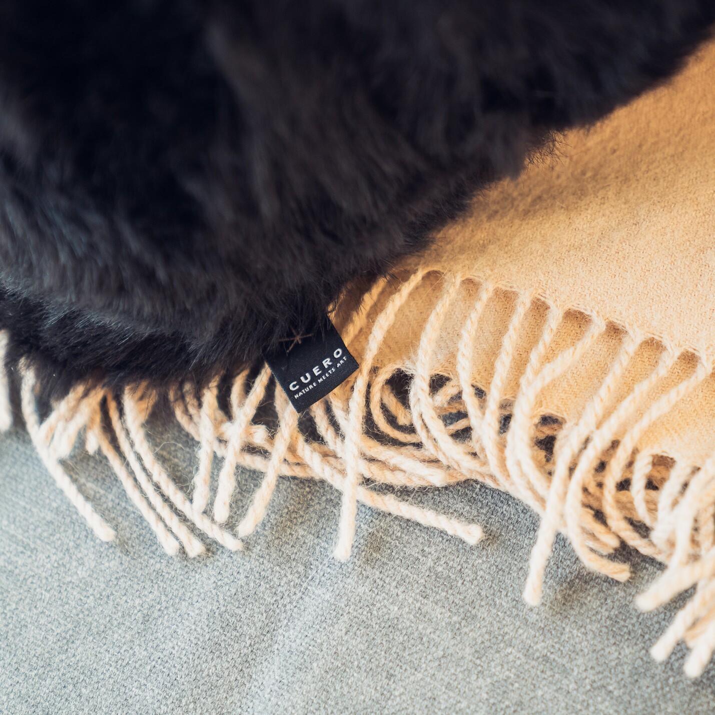 Sheepskin Shorn Cushion 35x35cm