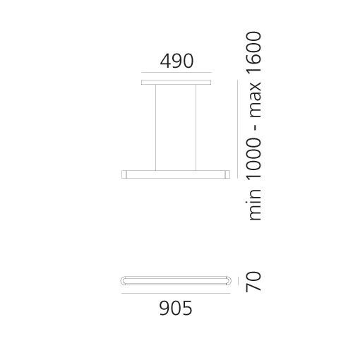 Talo Sospensione 90 LED Suspension Lamp not dimmable