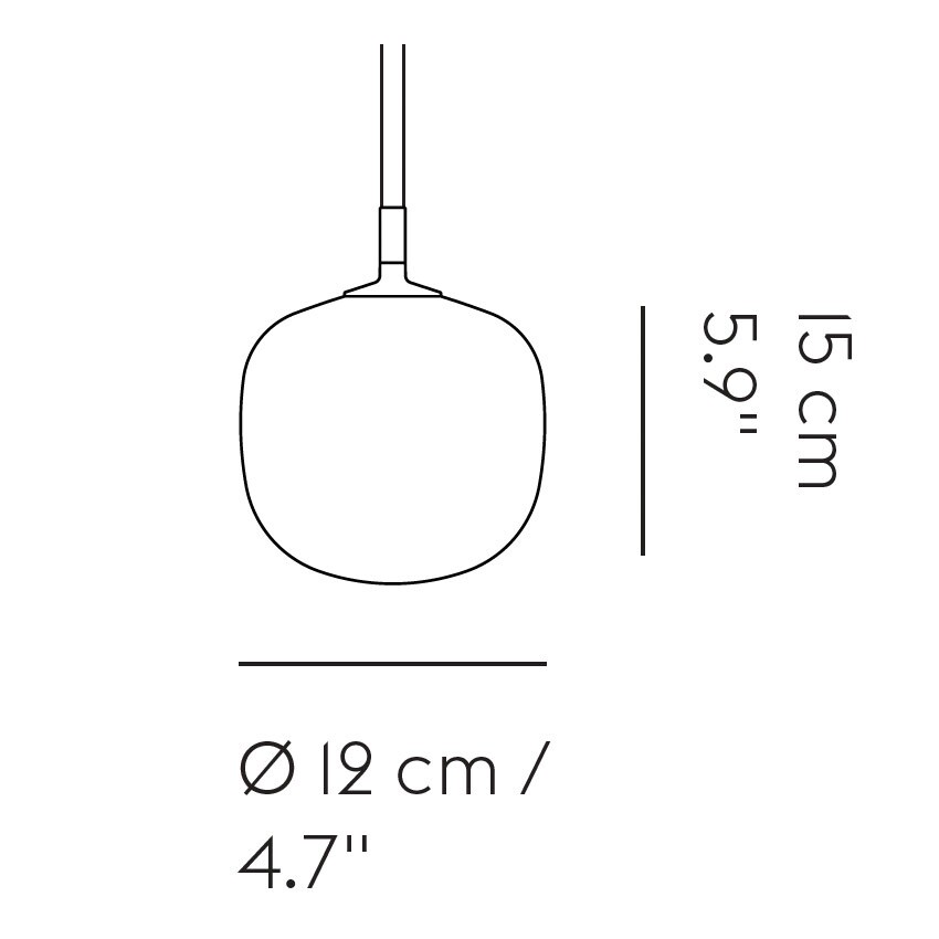Rime LED Suspension Lamp Ø 12cm