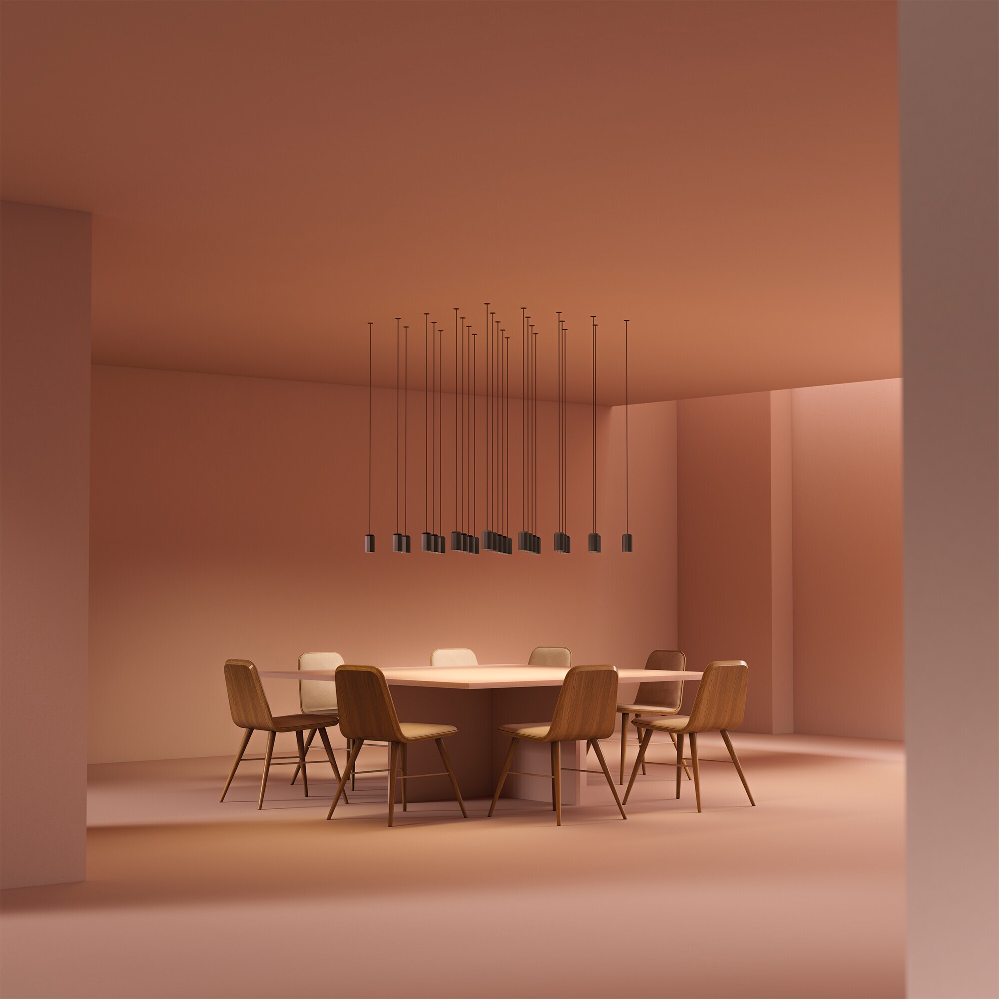 Wireflow FreeForm 0345 LED Suspension Lamp