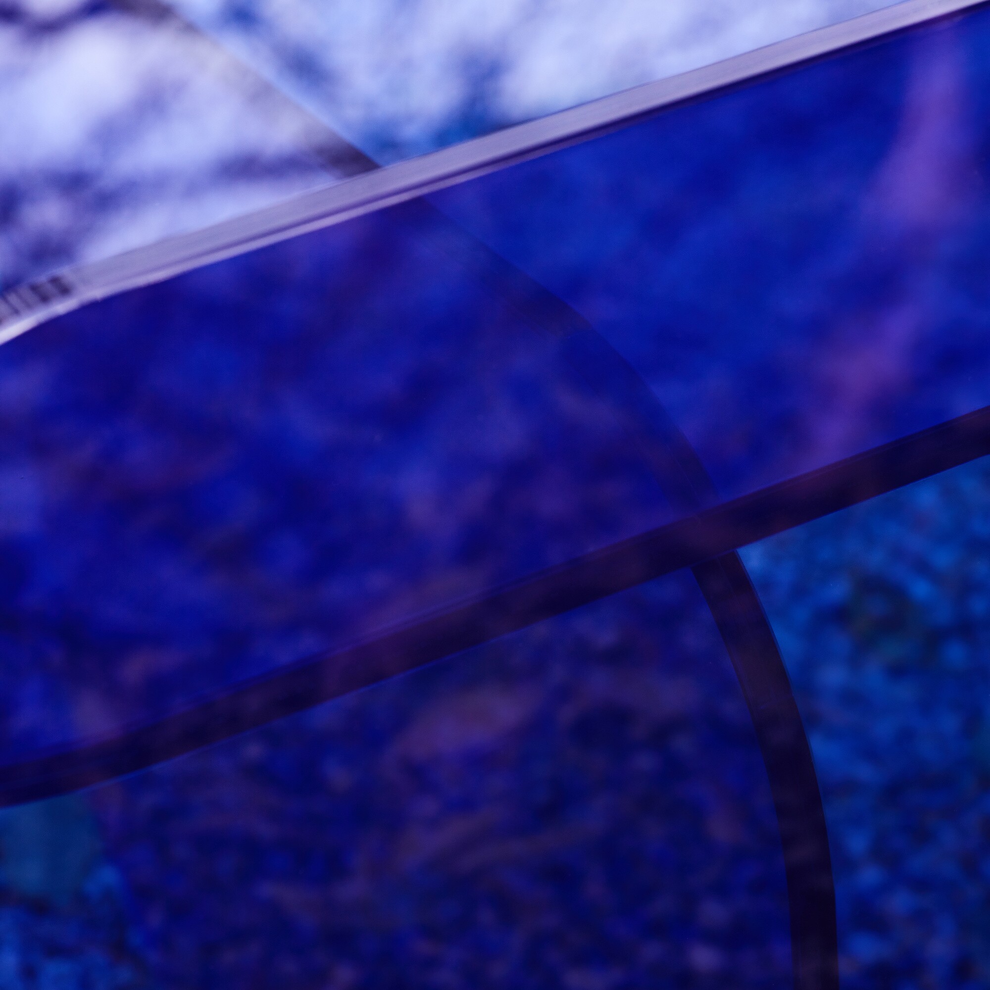 Sol Side Table Crystal Glass