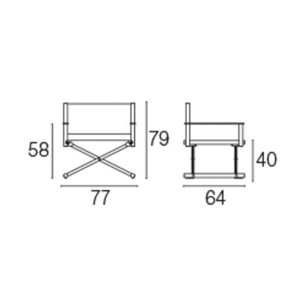 Terra Director's Lounge Chair Foldable