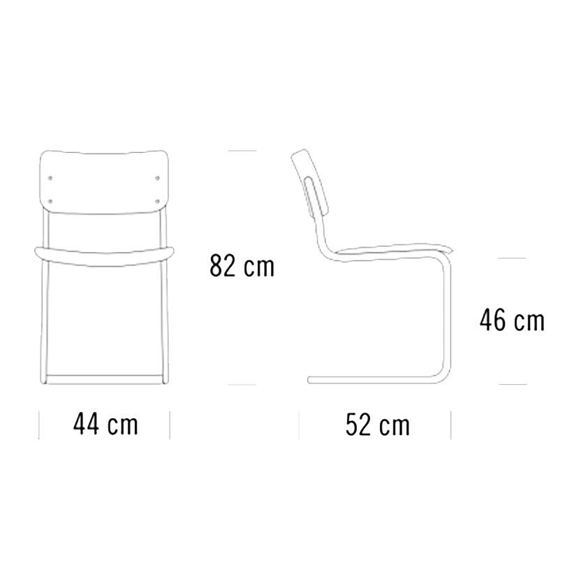 S 43 Cantilever Chair Set of 4