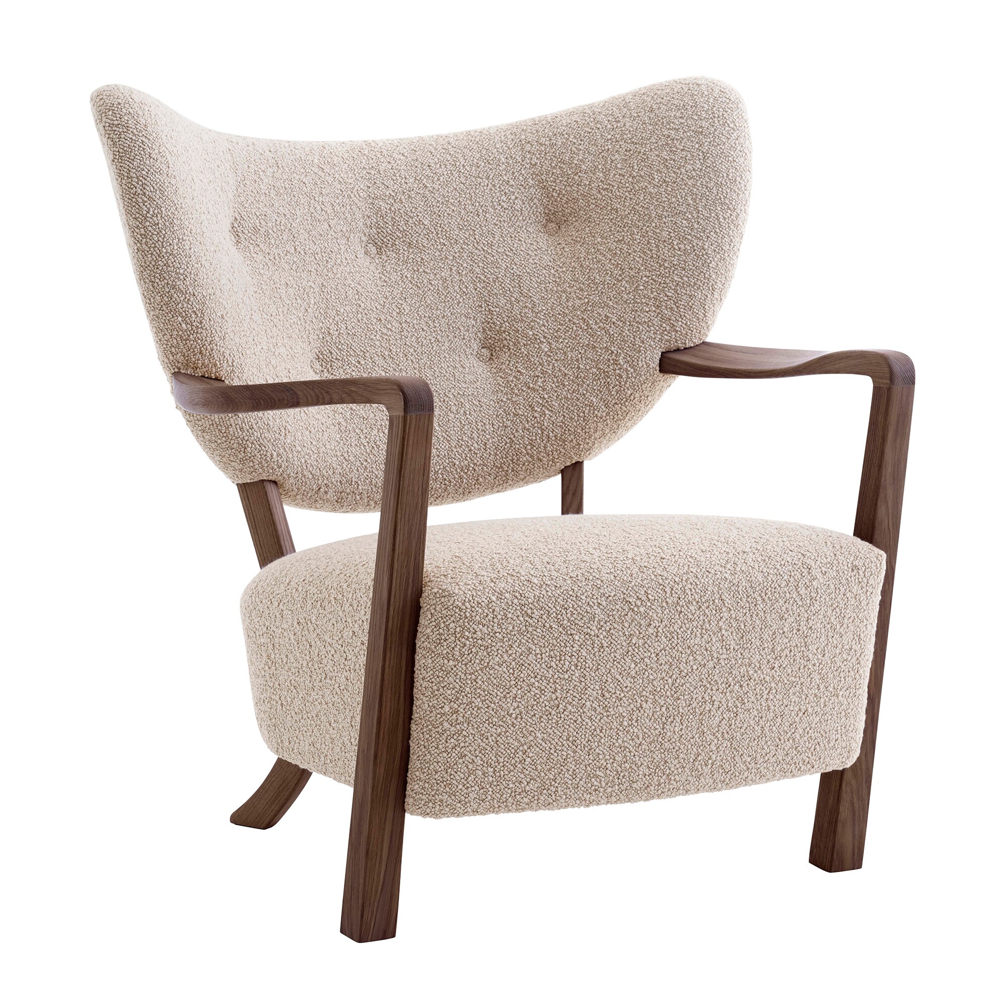 Wulff ATD2 Lounge Chair Frame Walnut