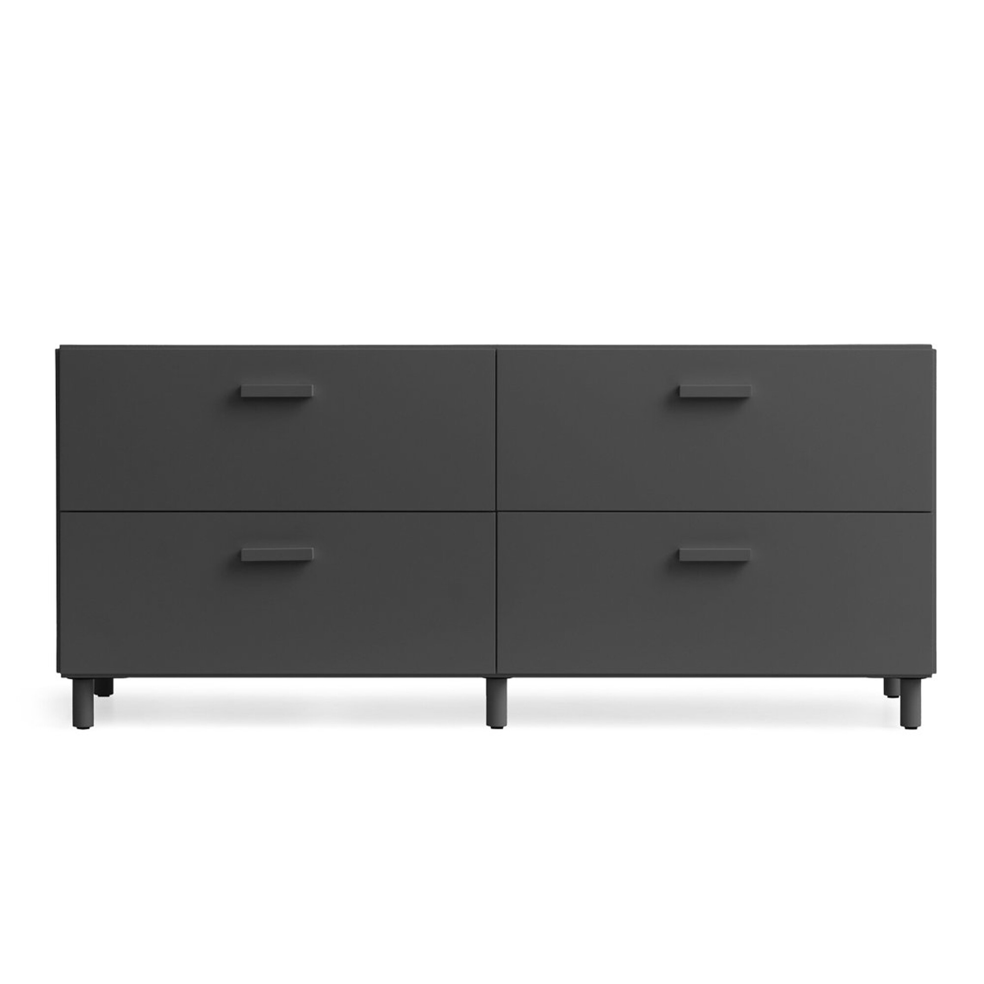 Relief Chest of Drawers Low with Legs 123x46.6cm