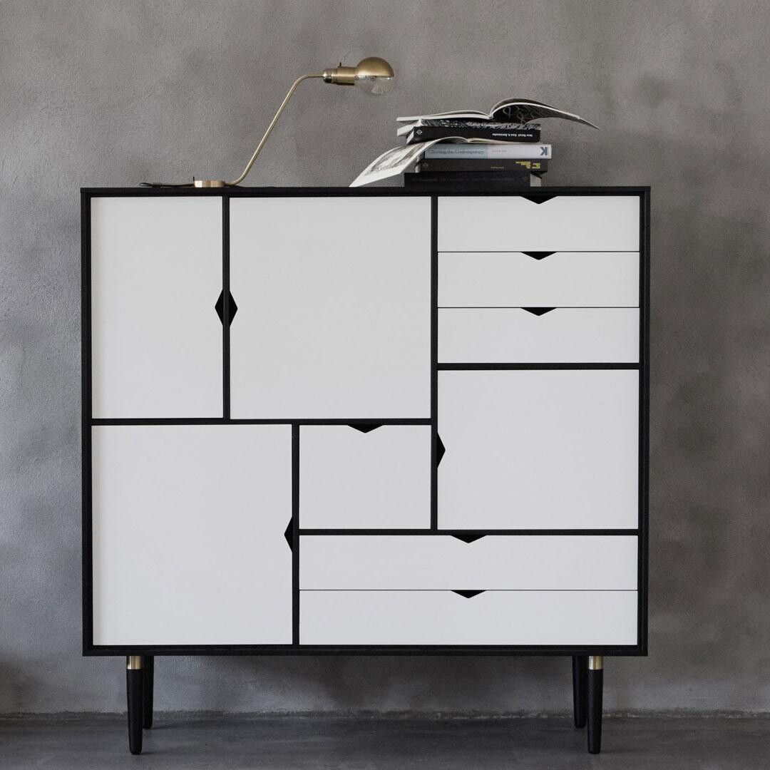 S3 Highboard White Fronts