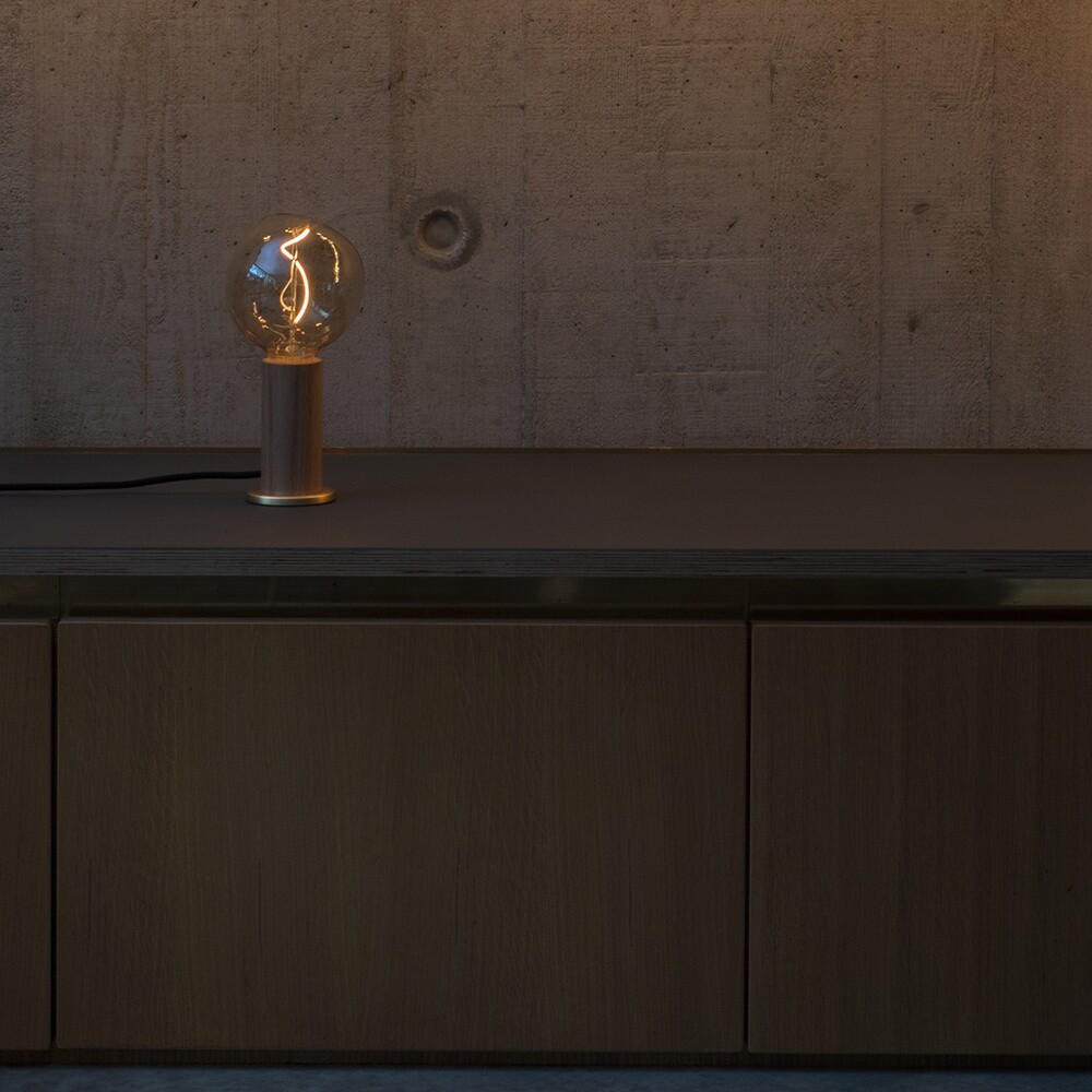 Walnut Knuckle Table Lamp With Voronoi I LED E27 2W => 10W