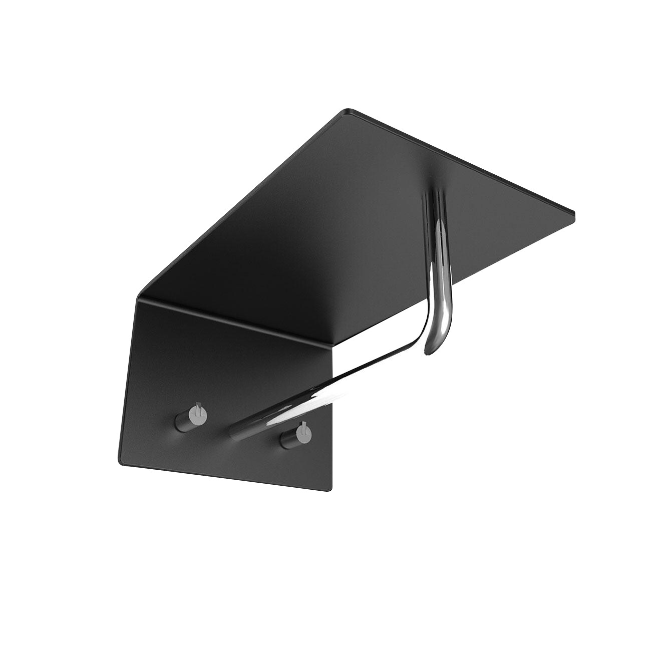 Unu Wall Coat Rack With 2 Hooks & Bar