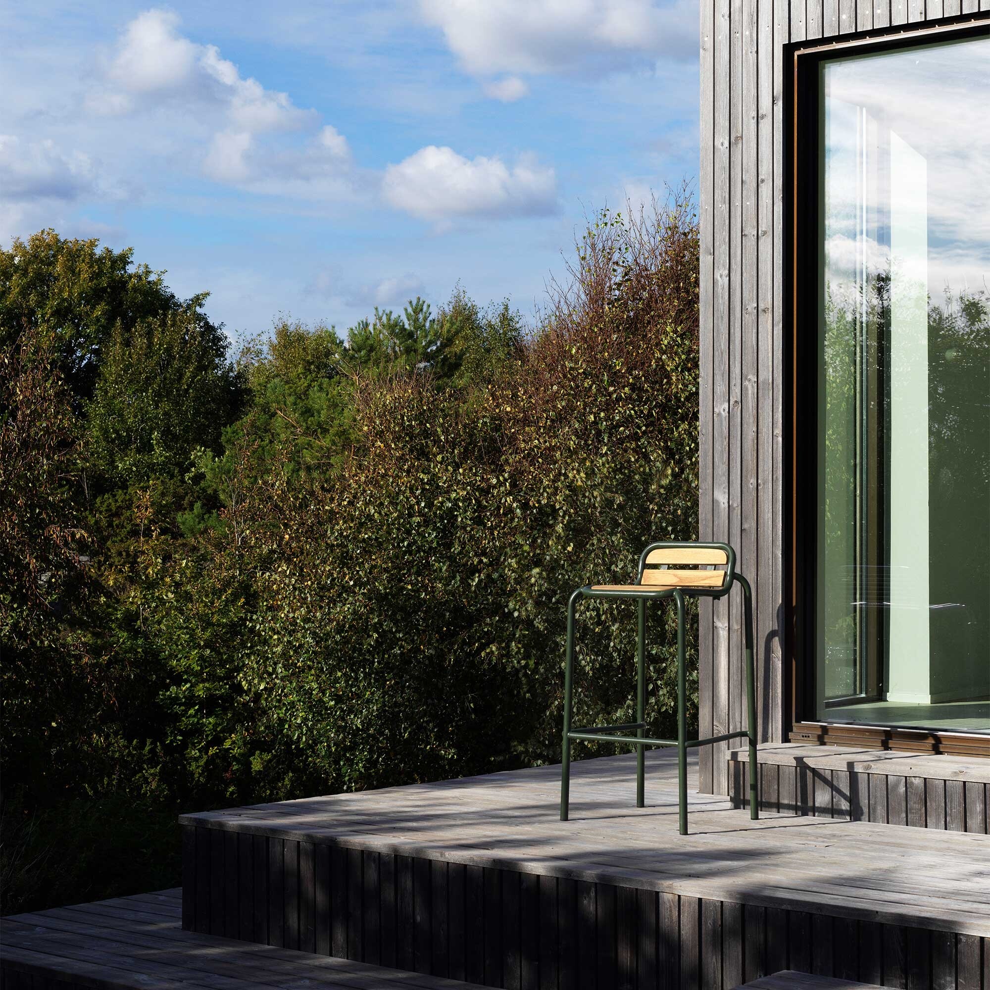 Vig Outdoor Bar Chair Wood 75cm