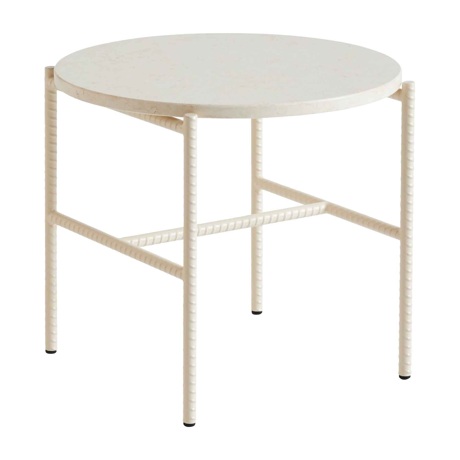 Rebar Side Table Marble Ø45cm