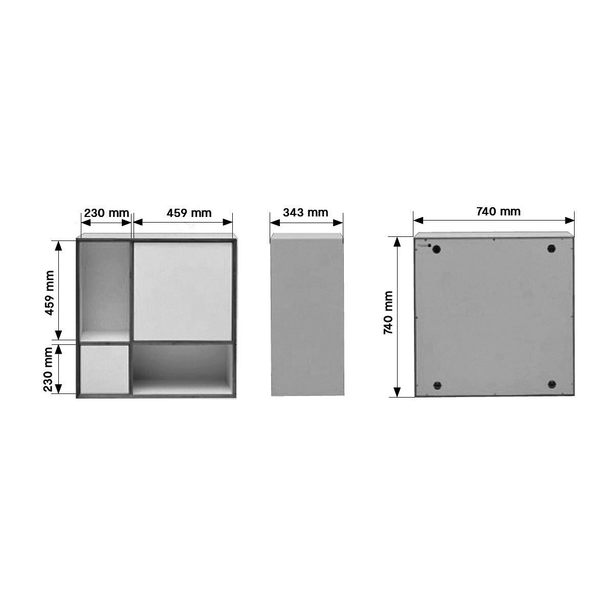 Vertiko Ply Four Shelf