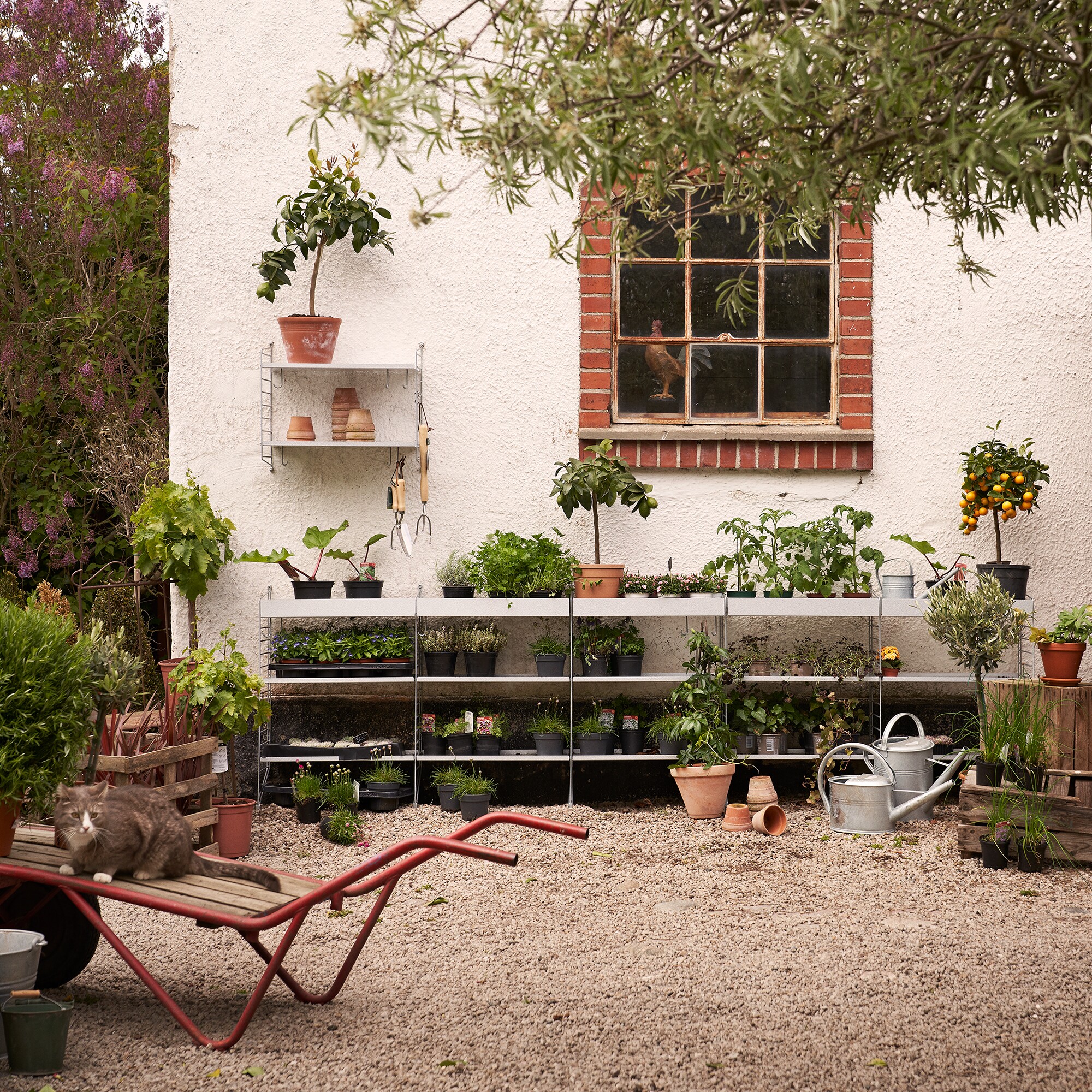 String System Outdoor Shelf High Edge