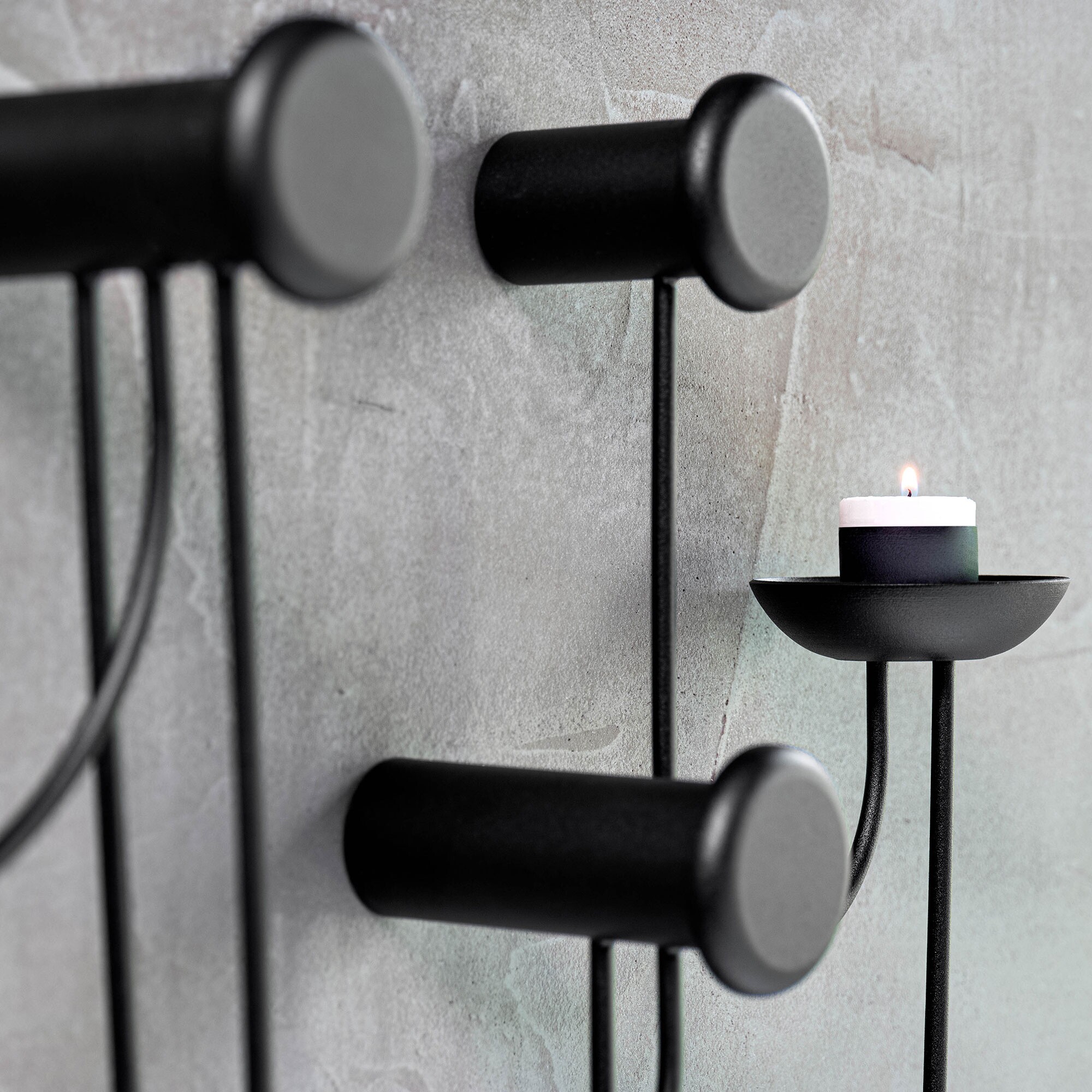 Pina Wall Wardrobe with 4 Hooks