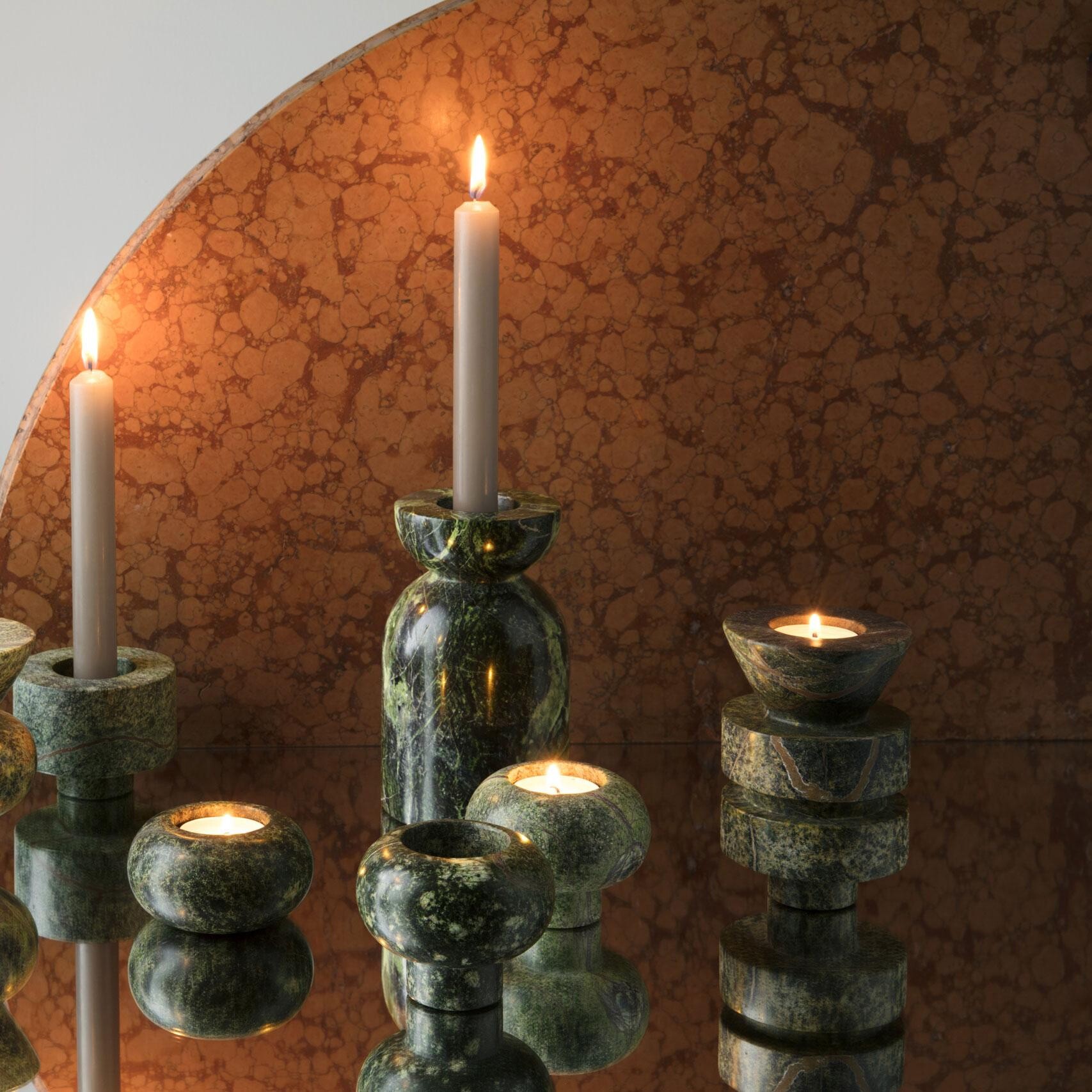 Rock Candle Holder L Set of 5