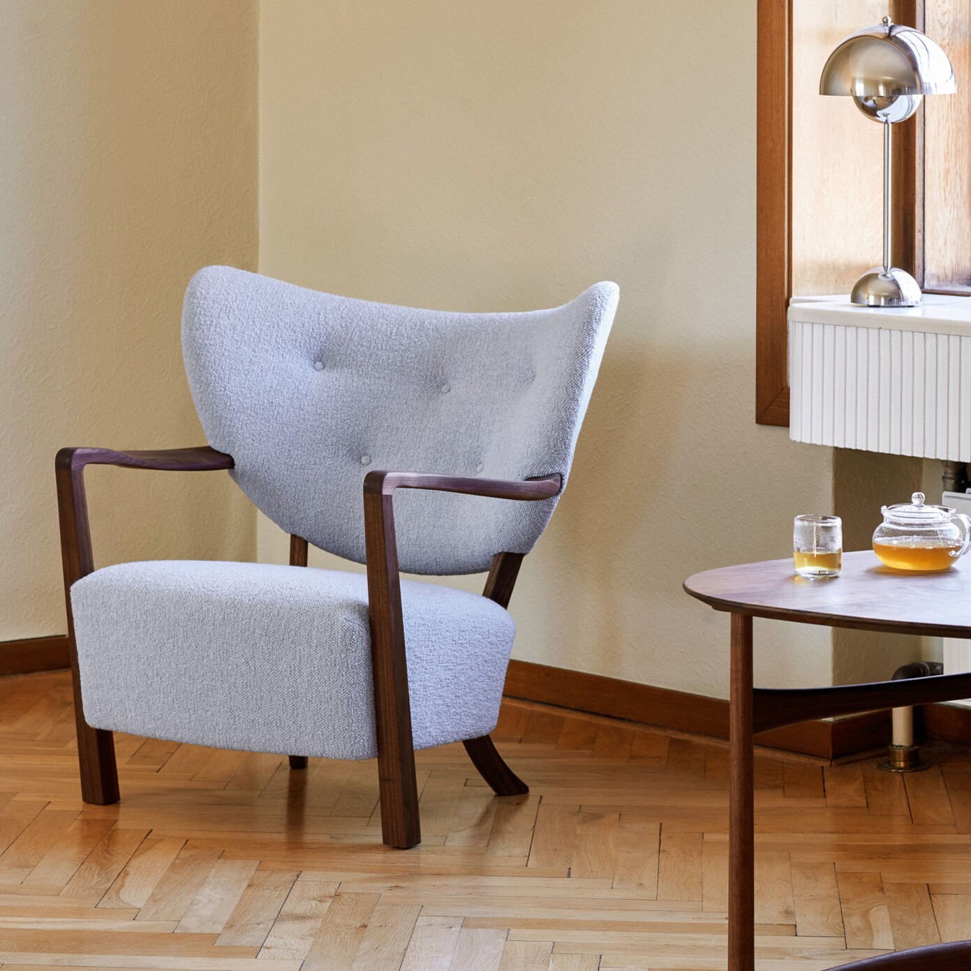 Wulff ATD2 Lounge Chair Frame Walnut