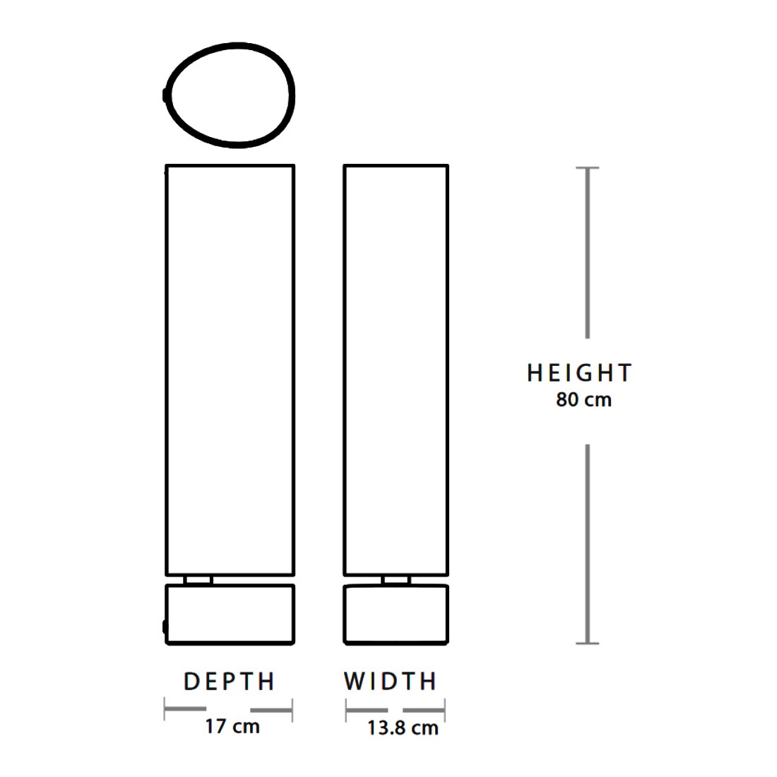 Unbound LED Floor Lamp H 80cm