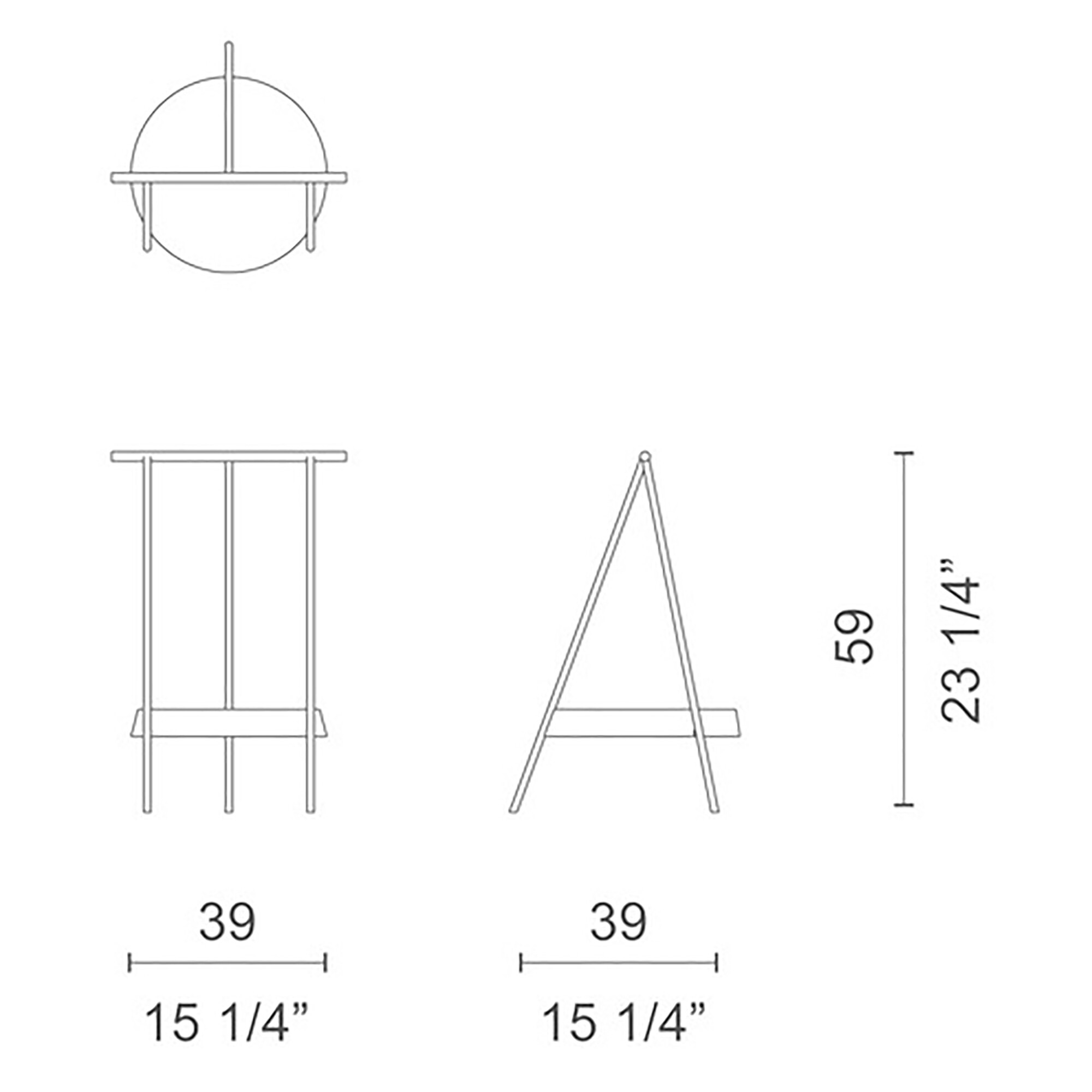 Pinch Service Table Round