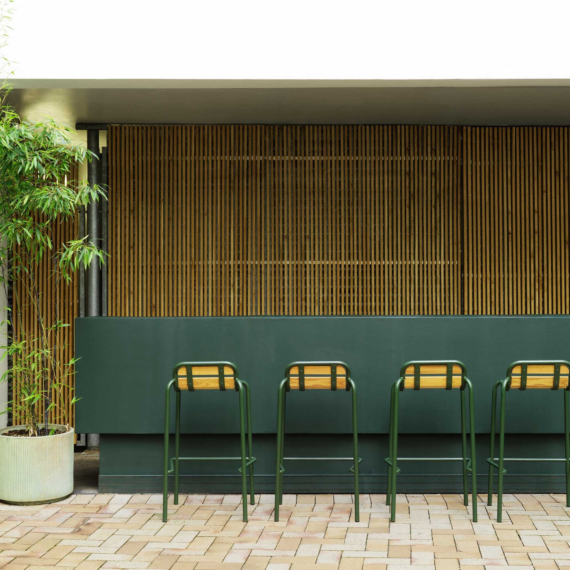 Vig Outdoor Bar Chair Wood 75cm