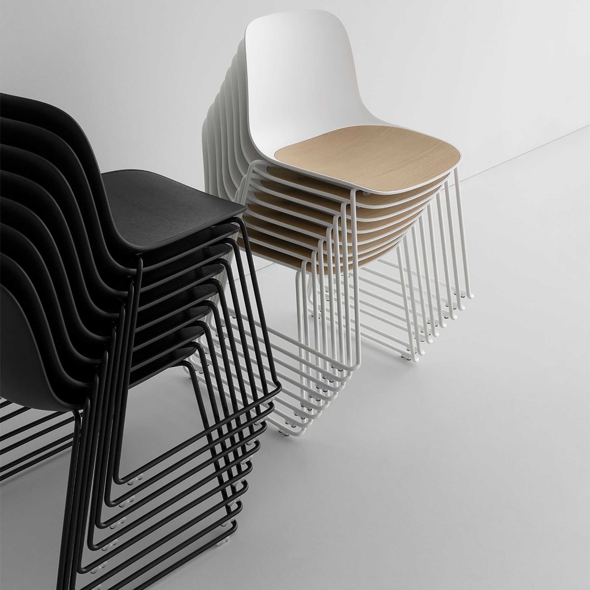 Seela S310 Chair Skid Frame White