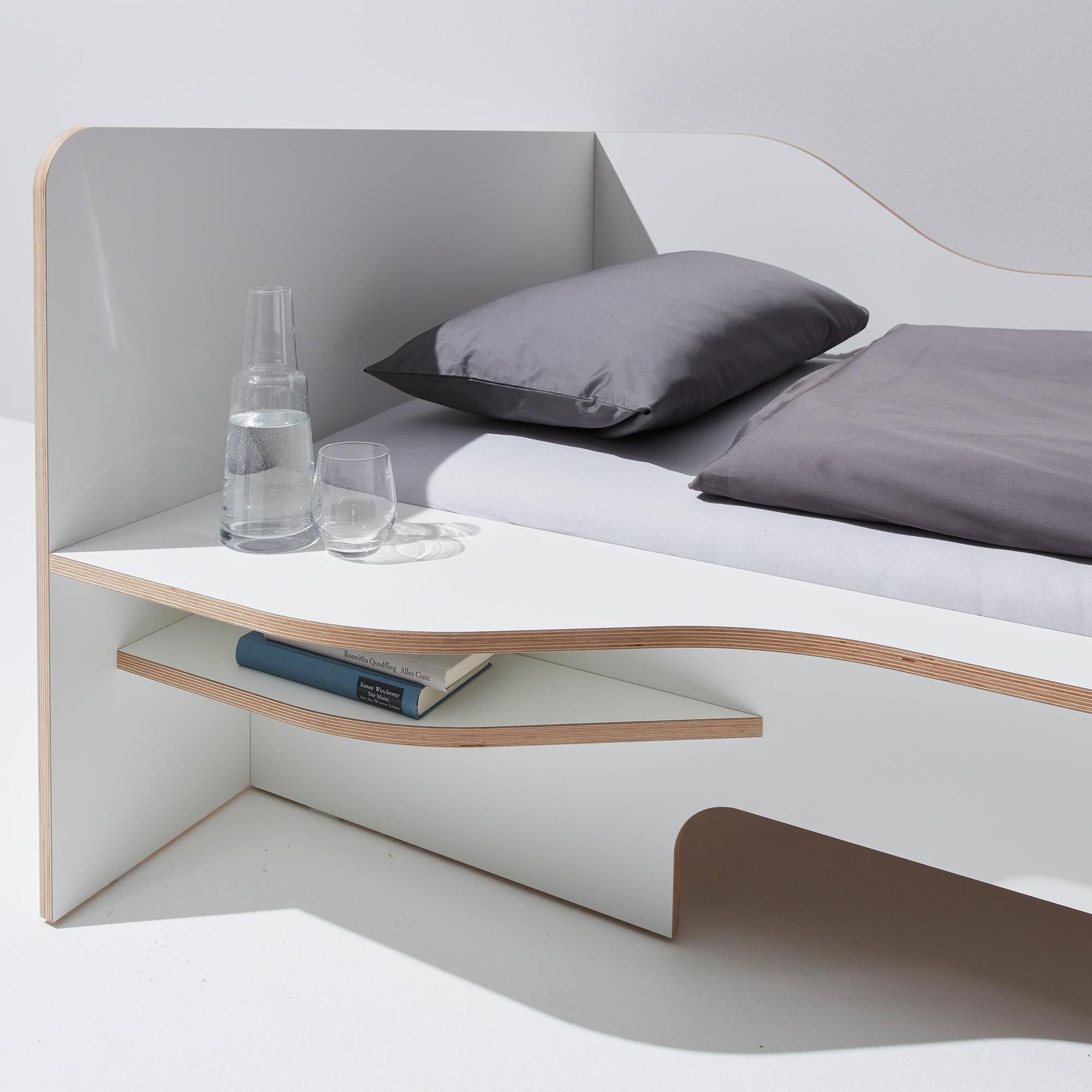 Plane Single Bed With Storage Box Right 90x200cm