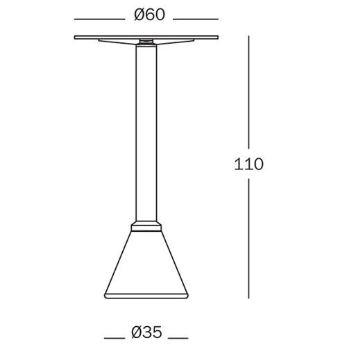 Table One Bistrot Cocktail Table