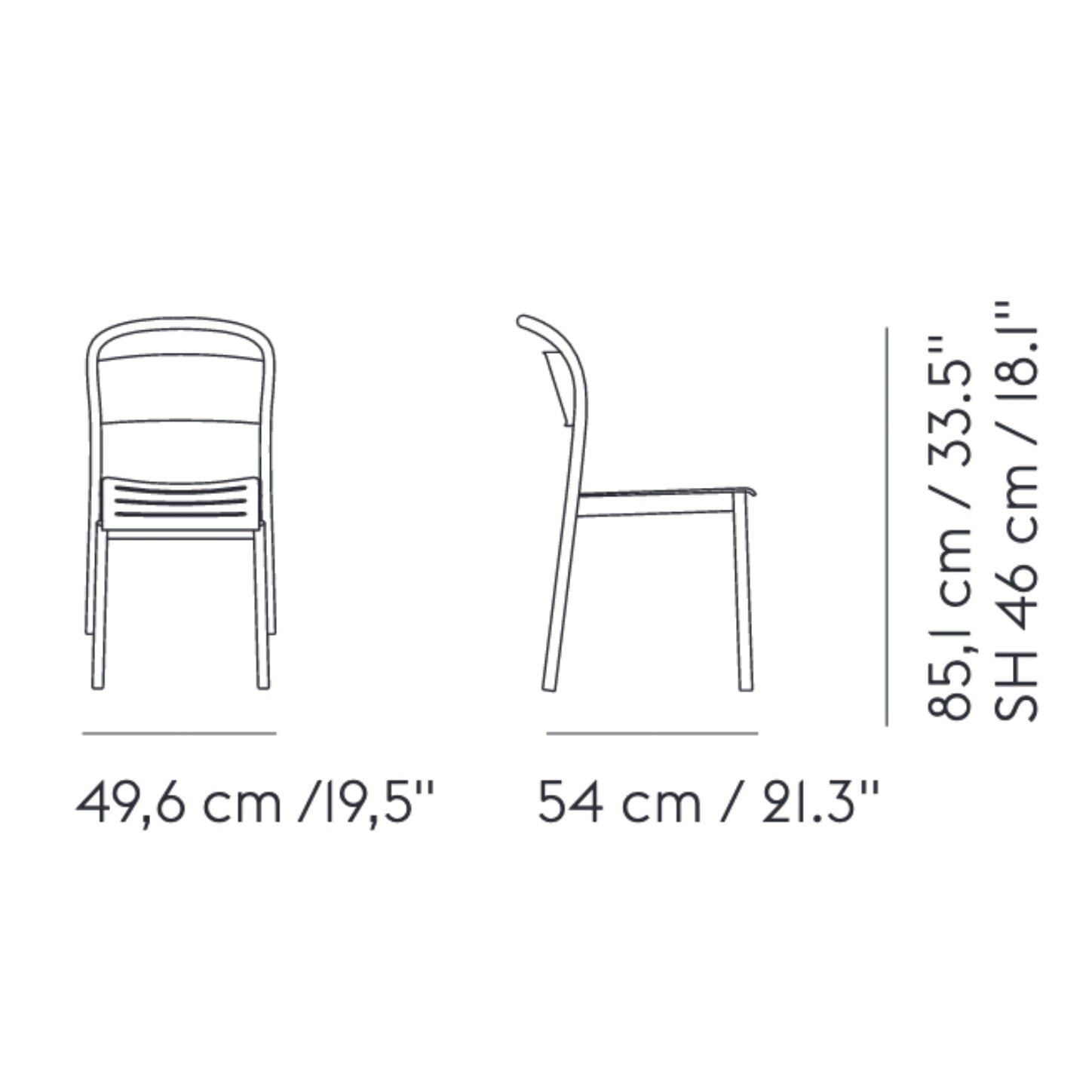 Linear Steel Garden Chair