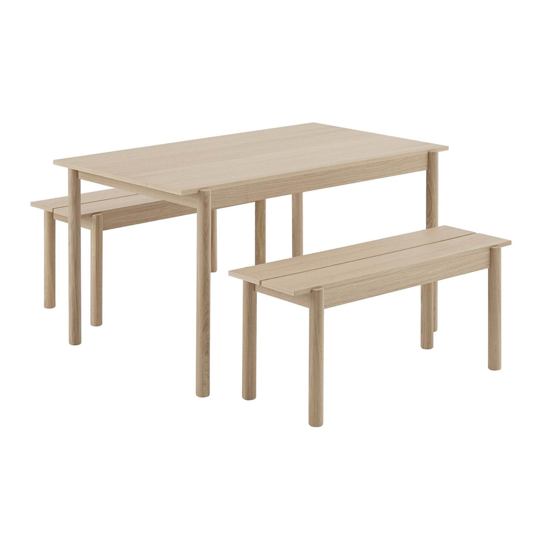 Linear Wood Bench 110x34cm