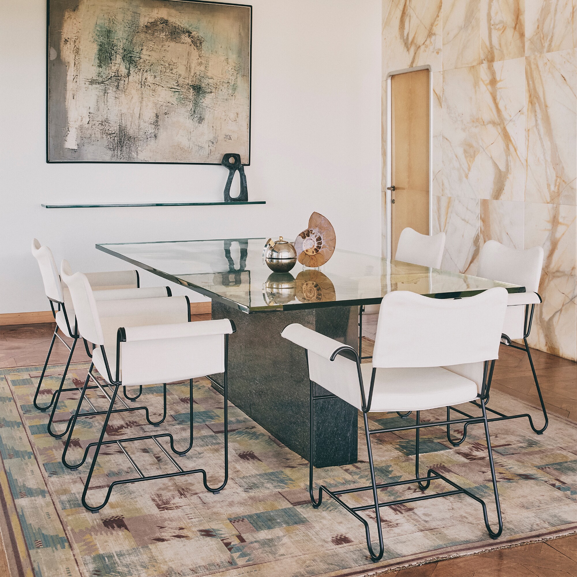 Tropique Outdoor Dining Chair Frame Black