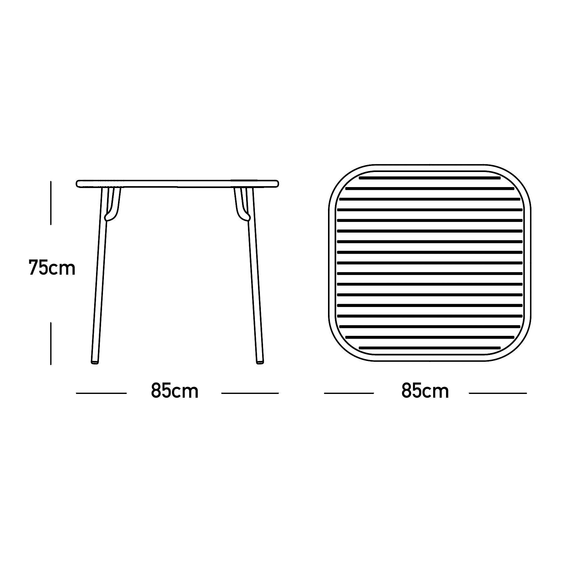 Week-End Outdoor Table 85x85cm