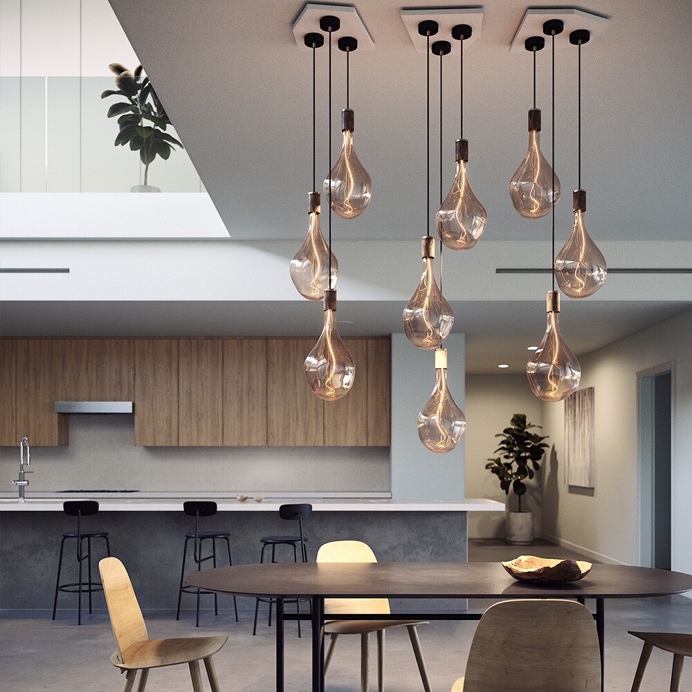 Walnut Knuckle Suspension Lamp