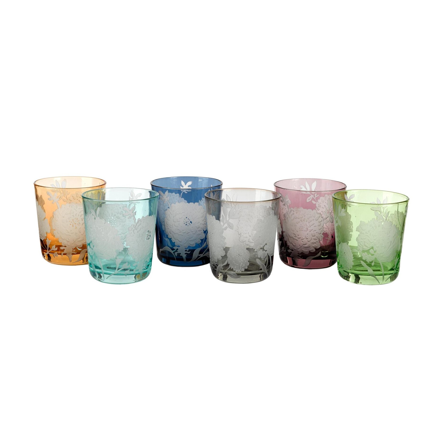 Peony Glass Set of 6