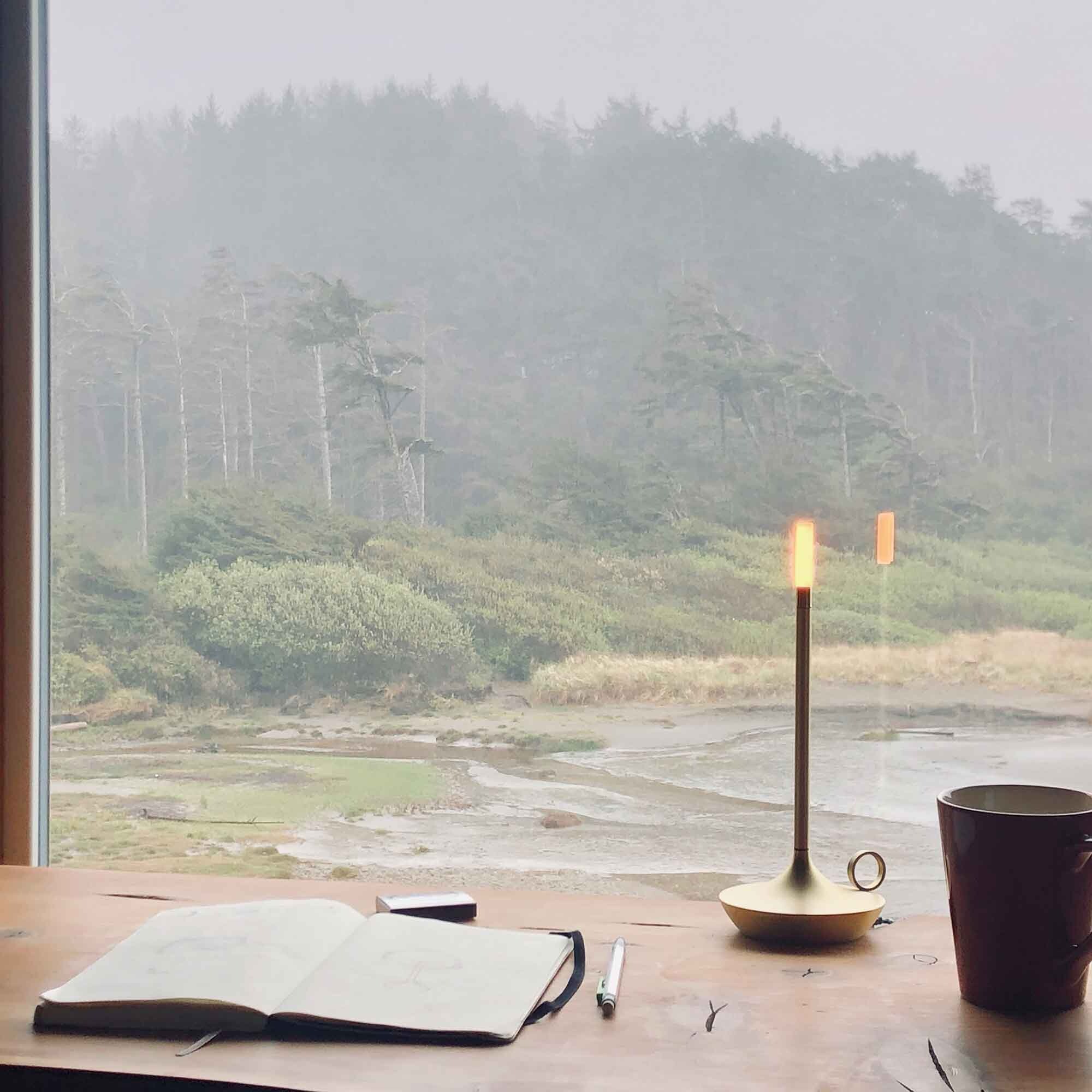 Wick LED Lamp with Battery