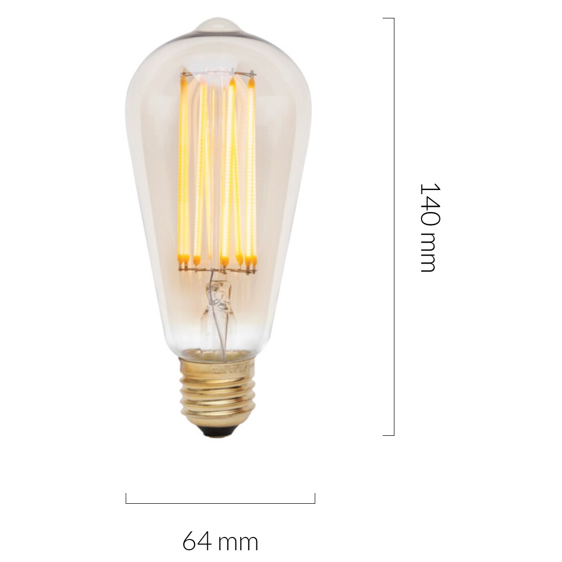 Squirrel Cage LED E27 BULB FILAMENT 360° 3W => 24W