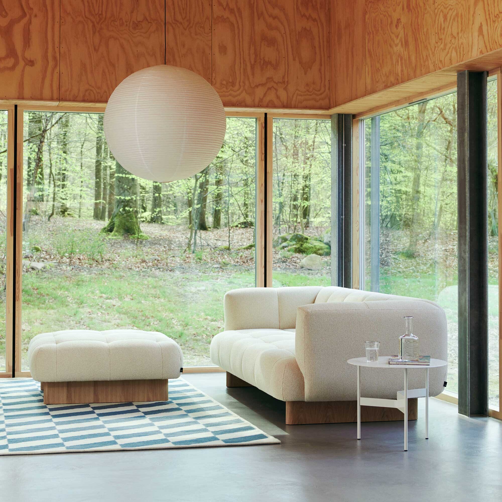 Quilton Lift Ottoman Leather Oak