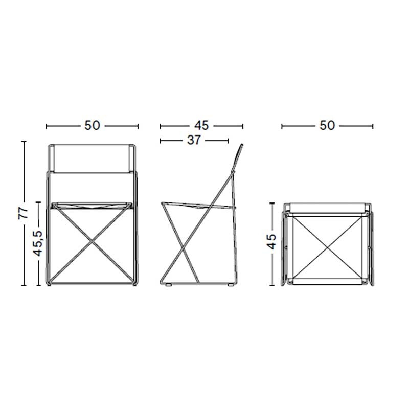 X-Line Outdoor Chair Hot Galvanised
