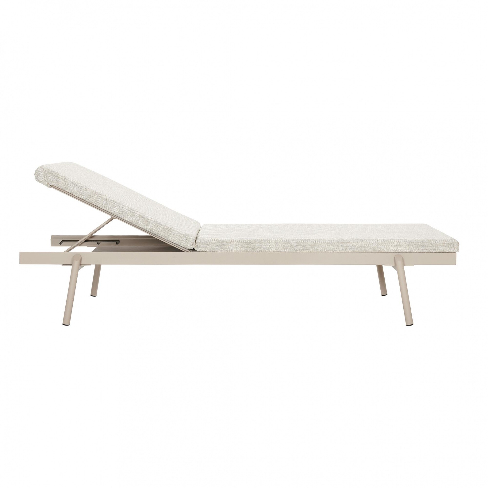 Rail Sunbed with Seat Cushion