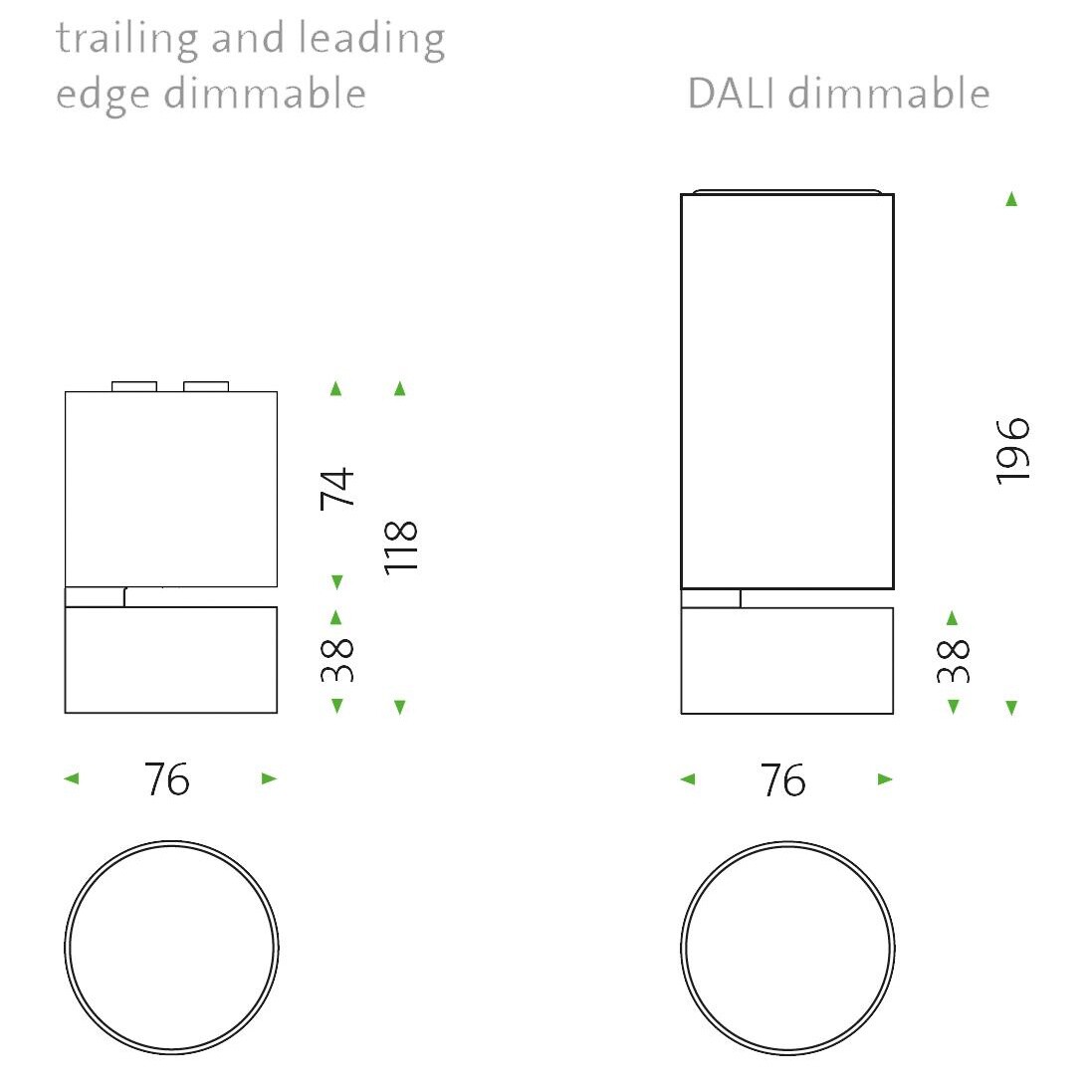 Wi4-ab-1r LED Spotlight Matt
