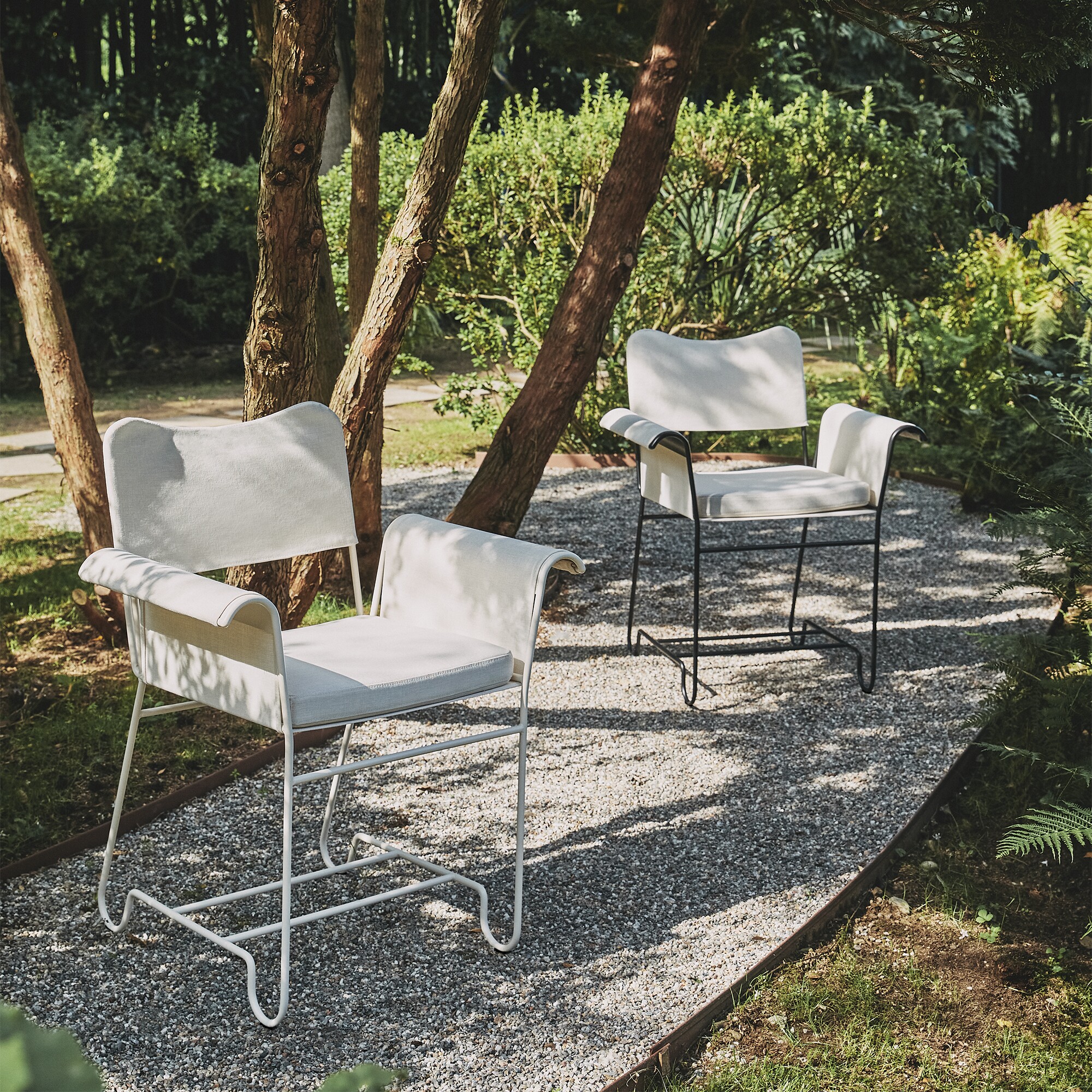 Tropique Outdoor Dining Chair Frame White