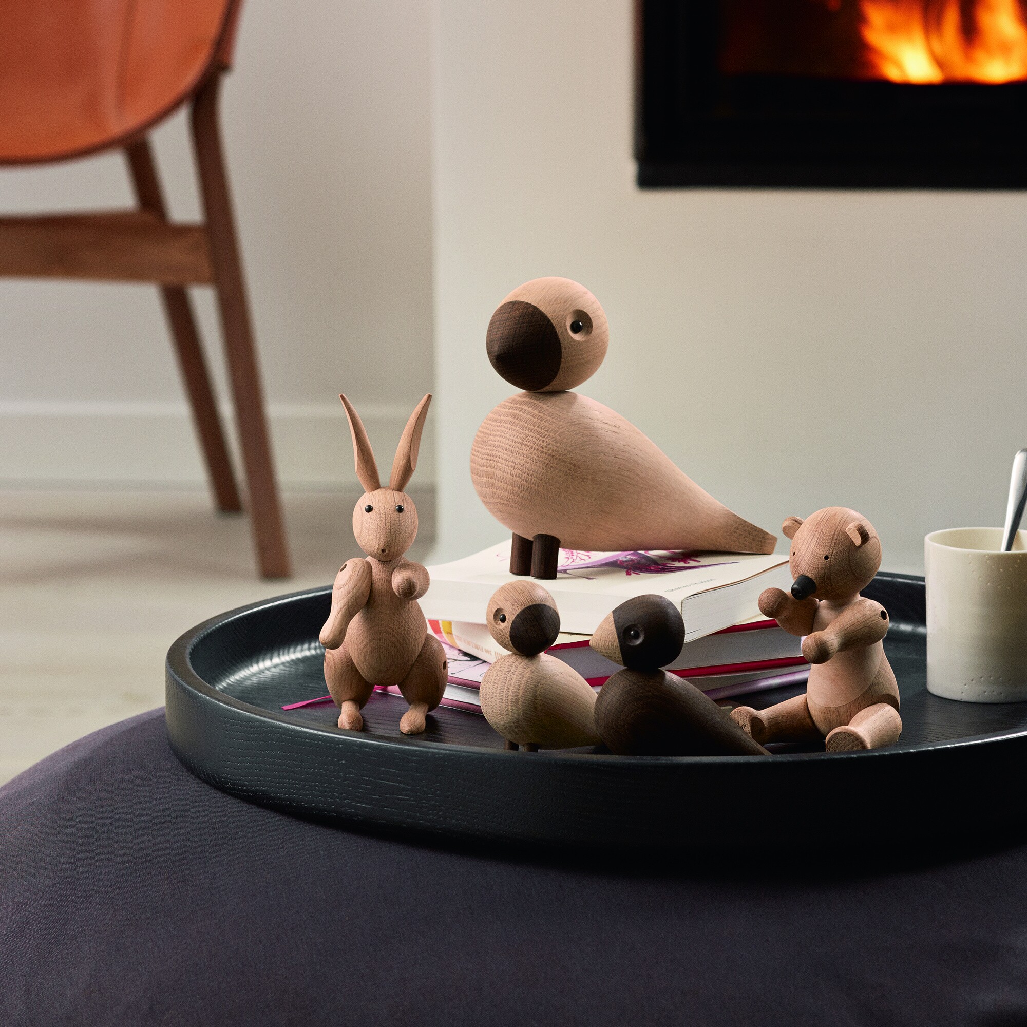 Wooden Figurine Songbird Alfred