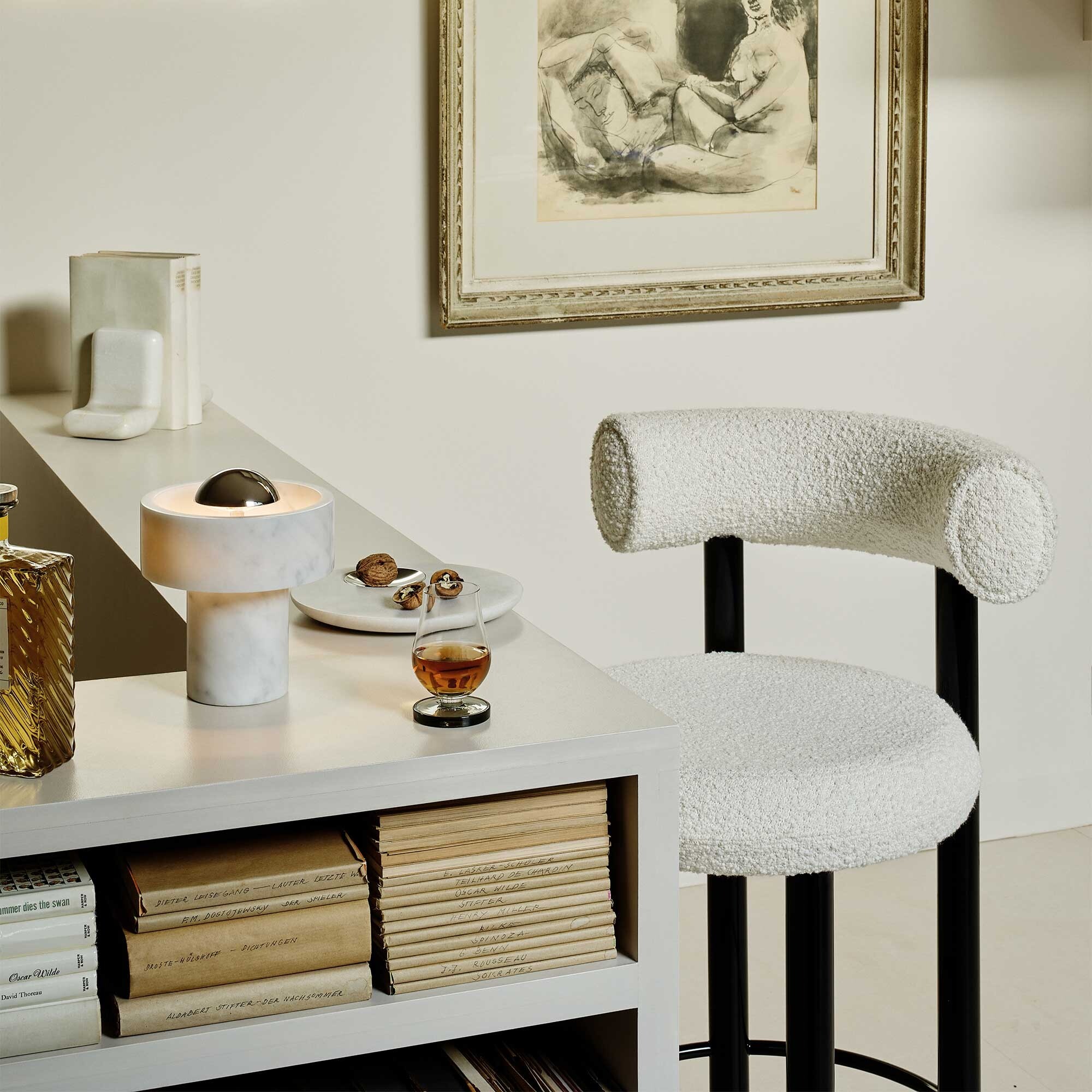 Stone LED Table Lamp with Battery